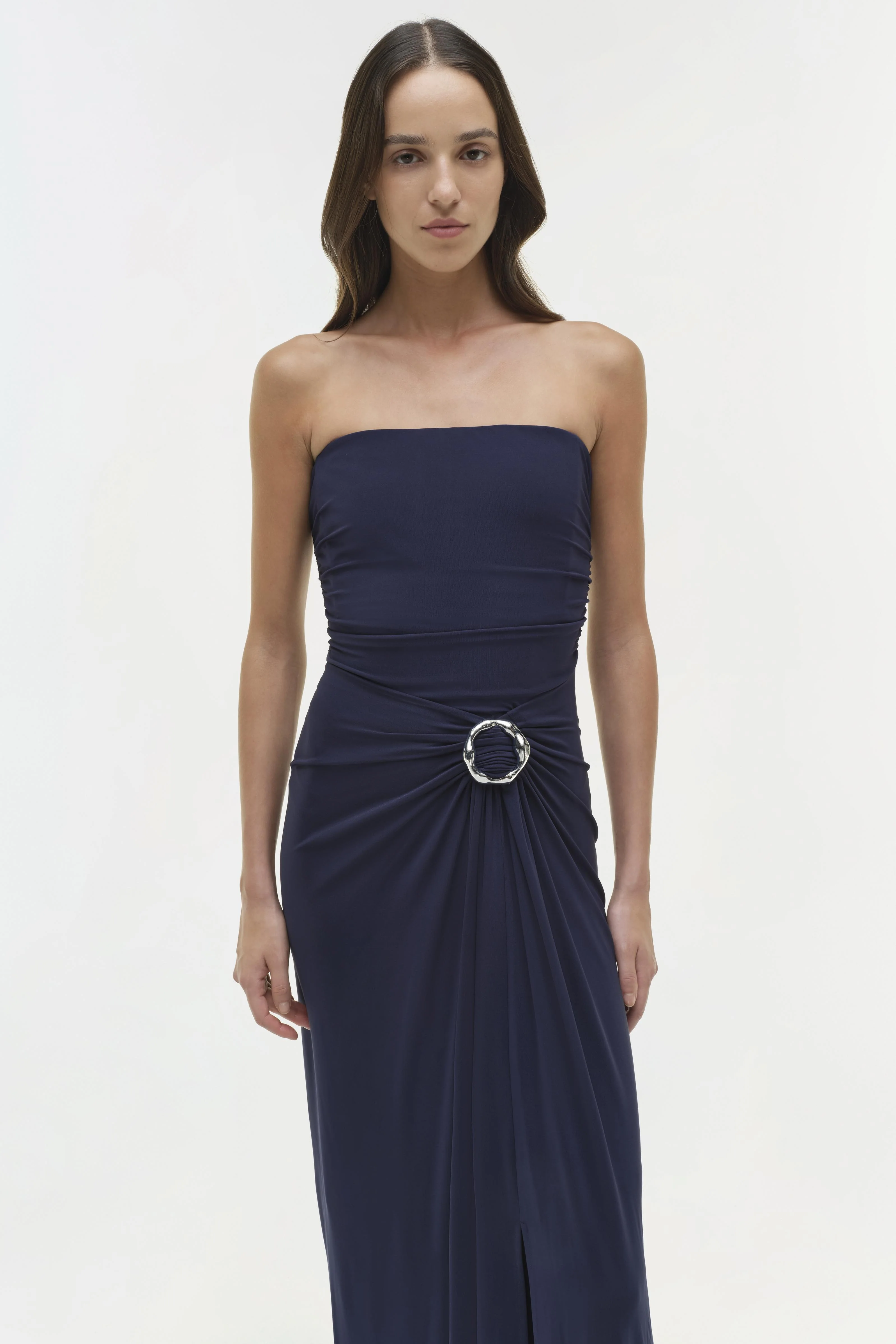 Emma Jersey Strapless Gown - Image 3