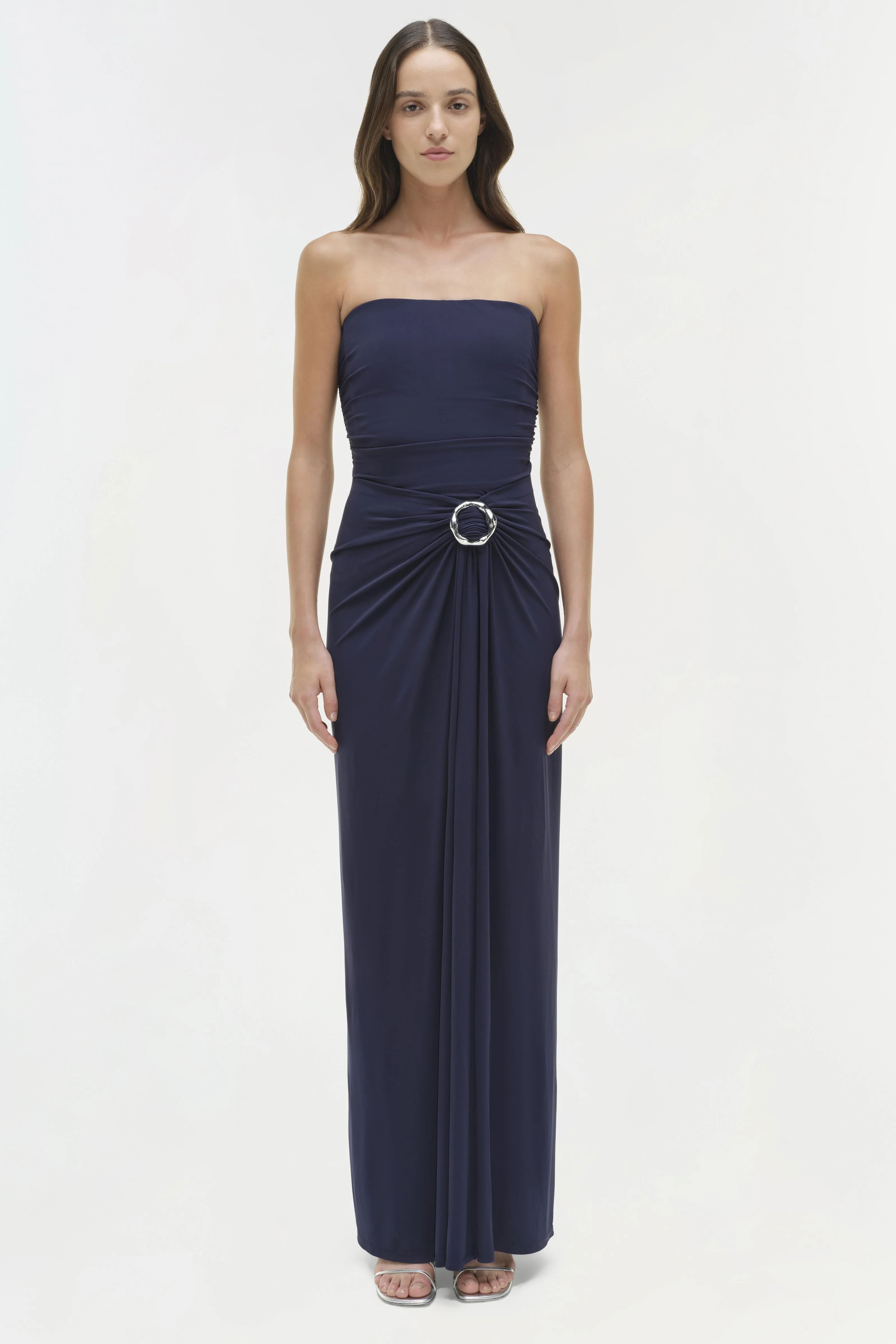 Emma Jersey Strapless Gown - Image 6