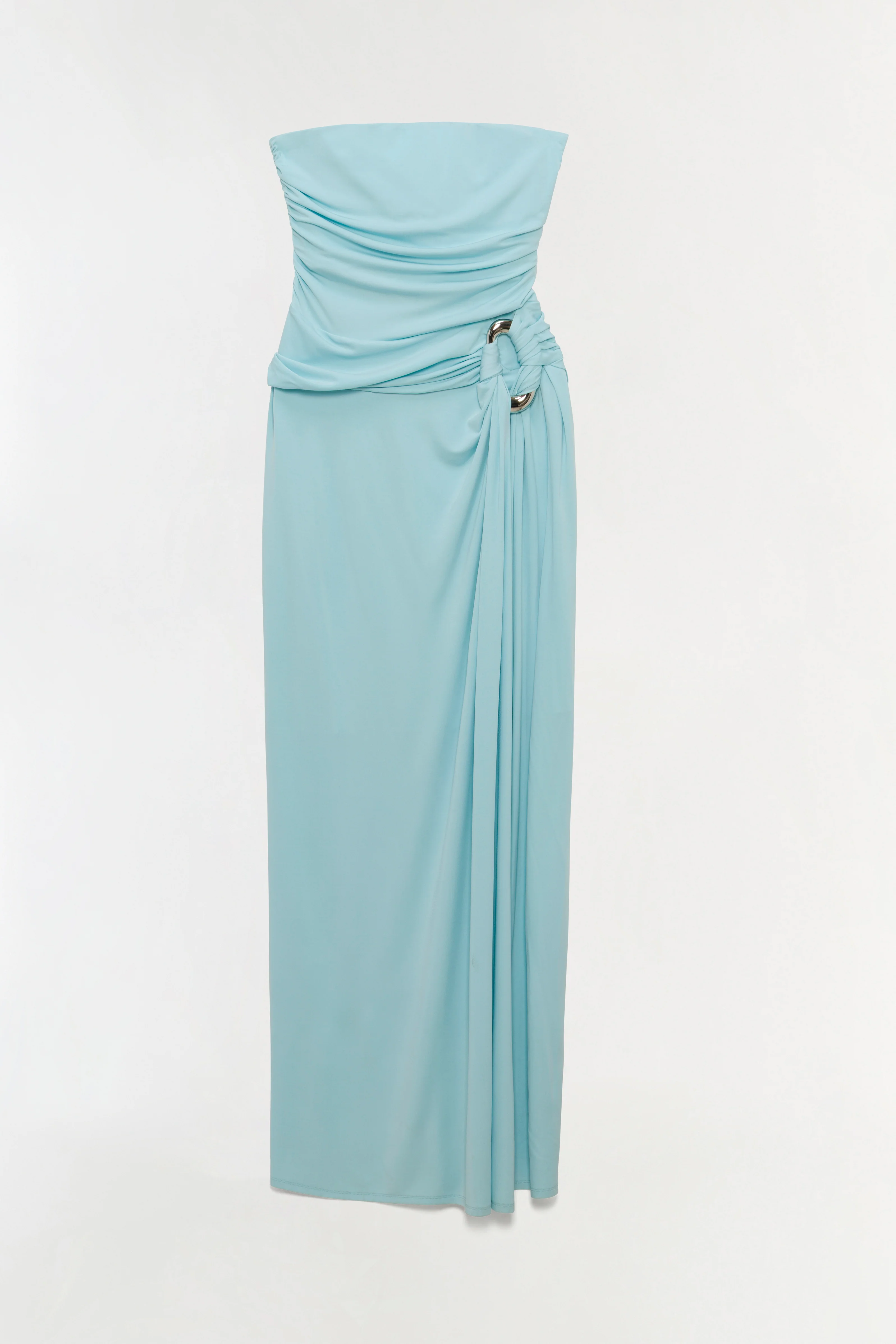 Emma Strapless Draped Jersey Bustier Gown