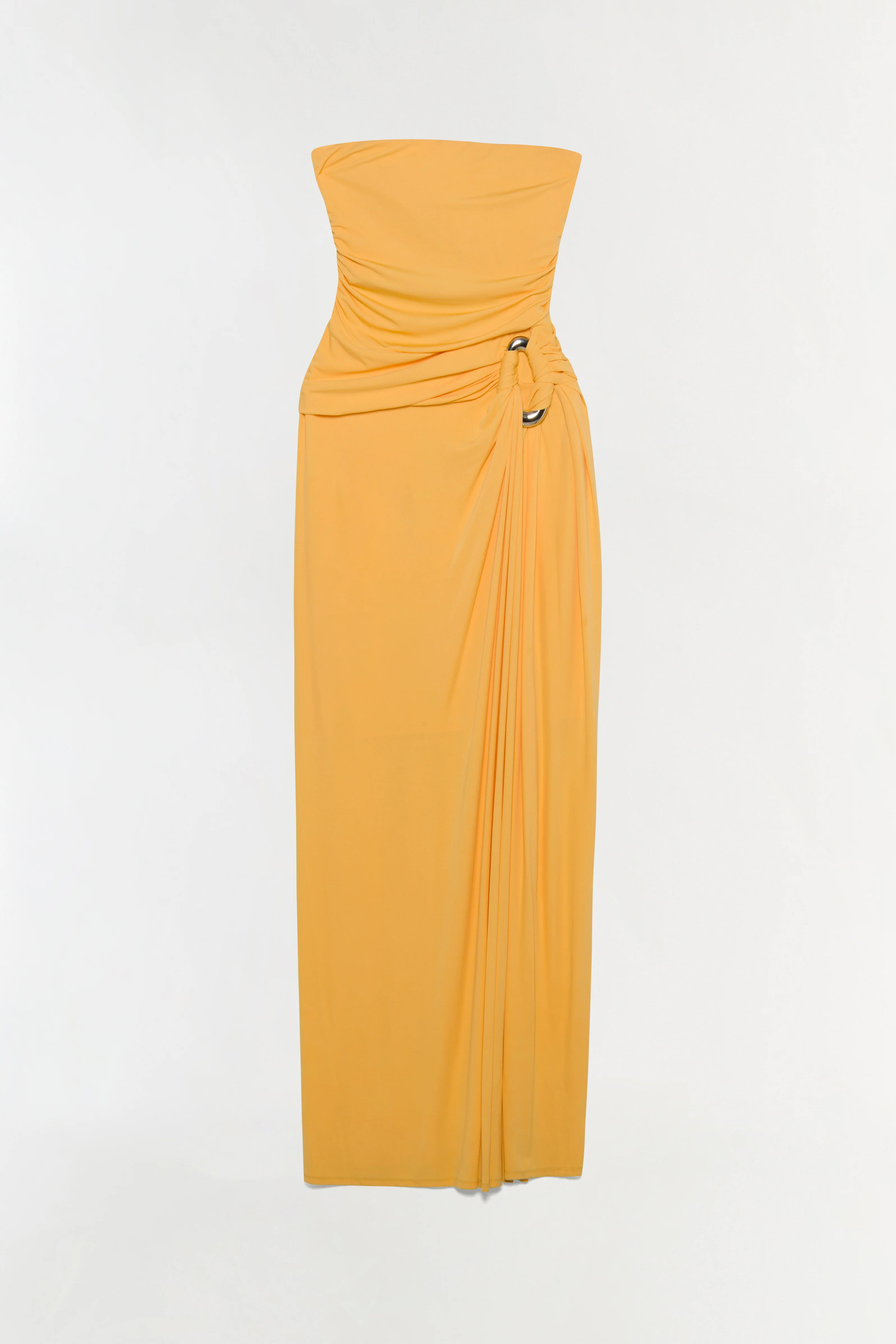 Emma Strapless Draped Jersey Bustier Gown