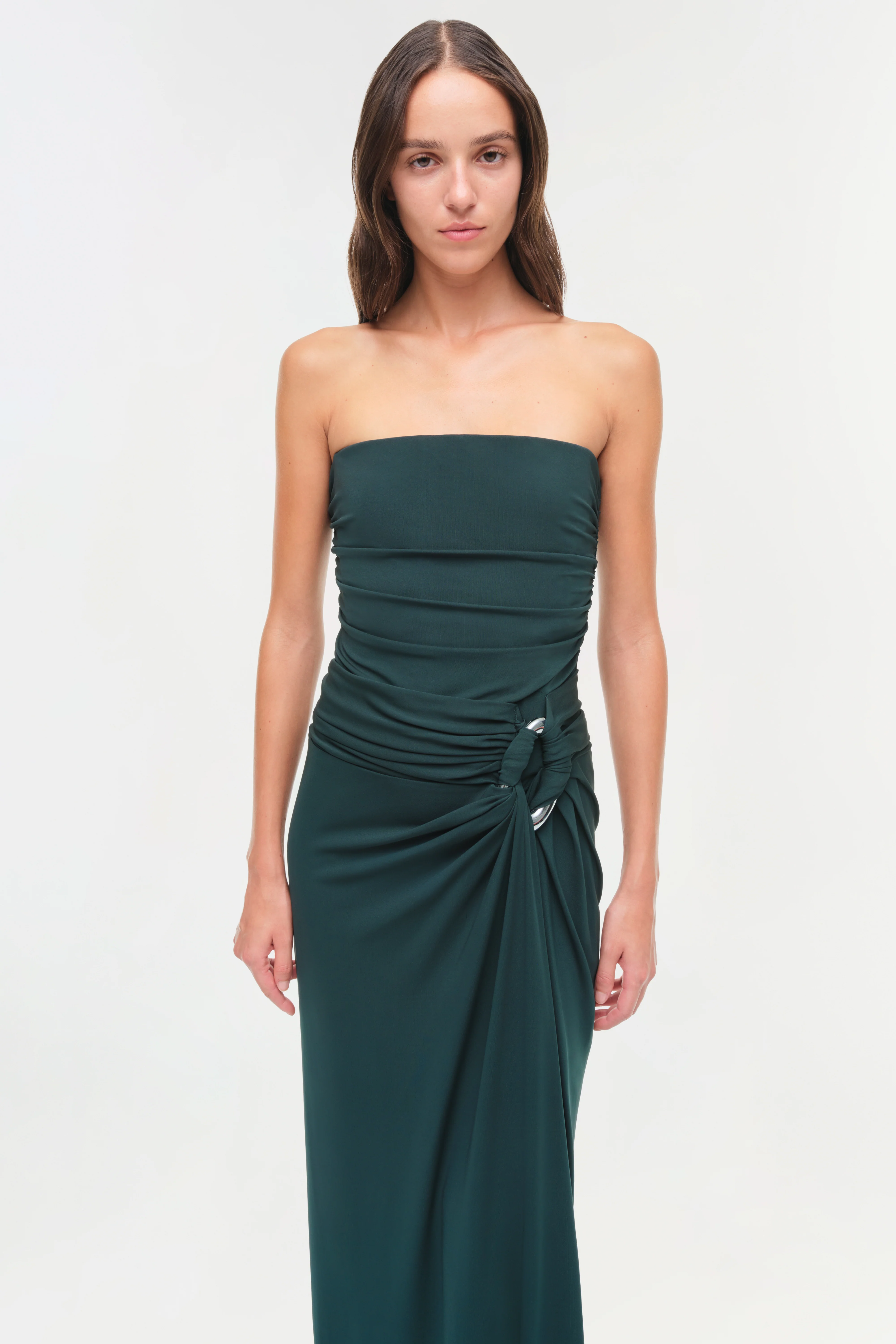Emma Strapless Jersey Gown - Image 3