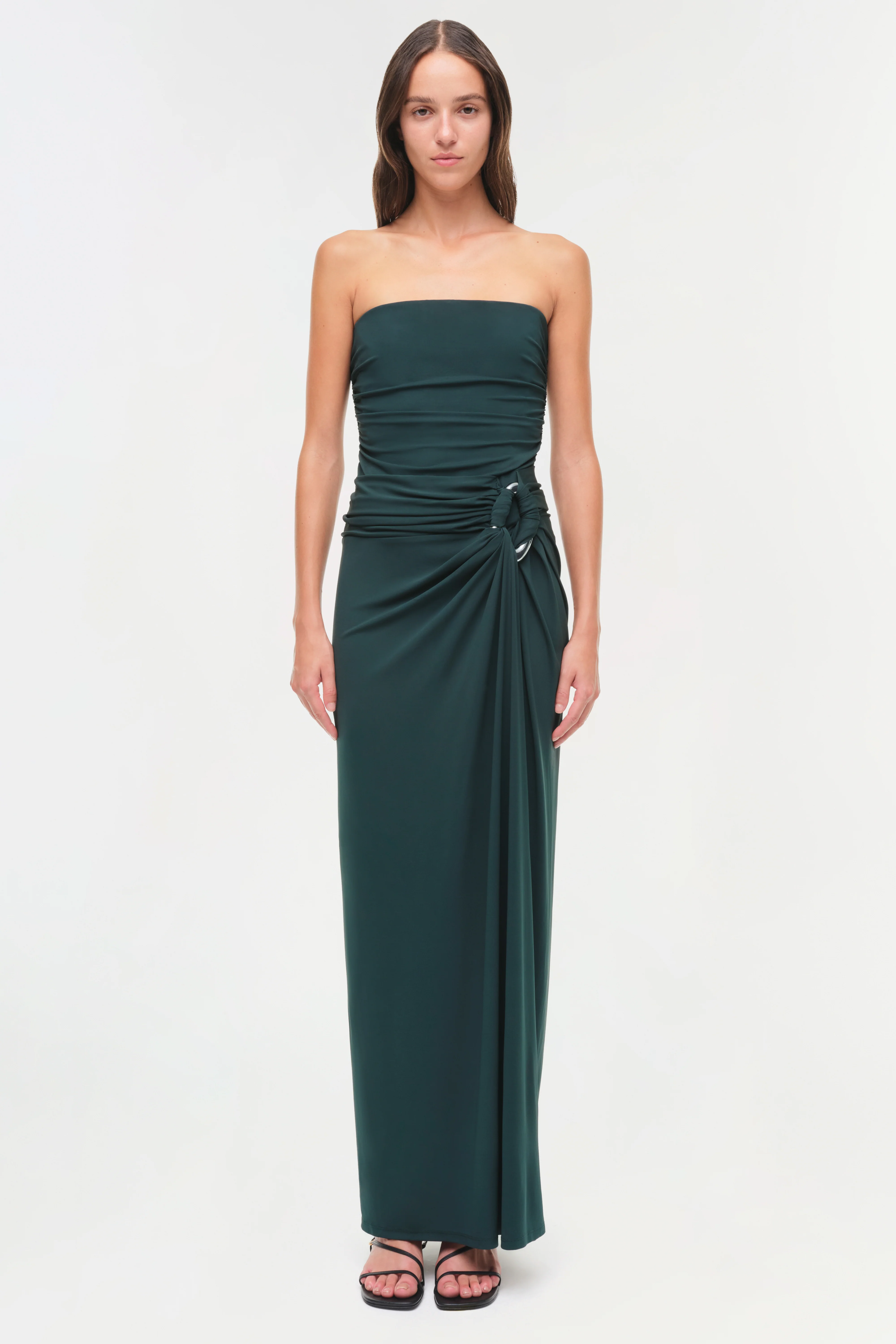 Emma Strapless Jersey Gown - Image 6
