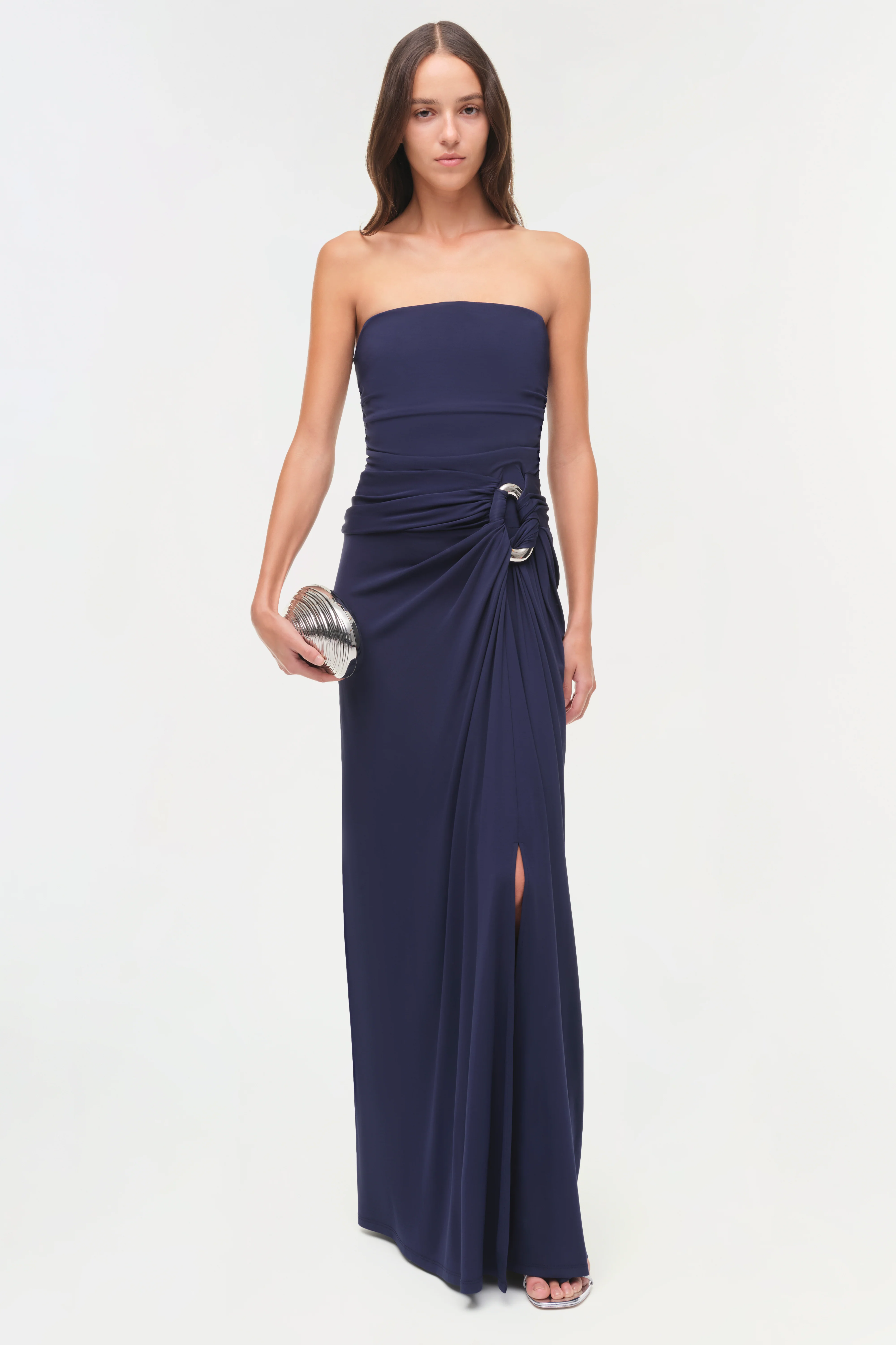 Emma Strapless Jersey Gown - Image 2