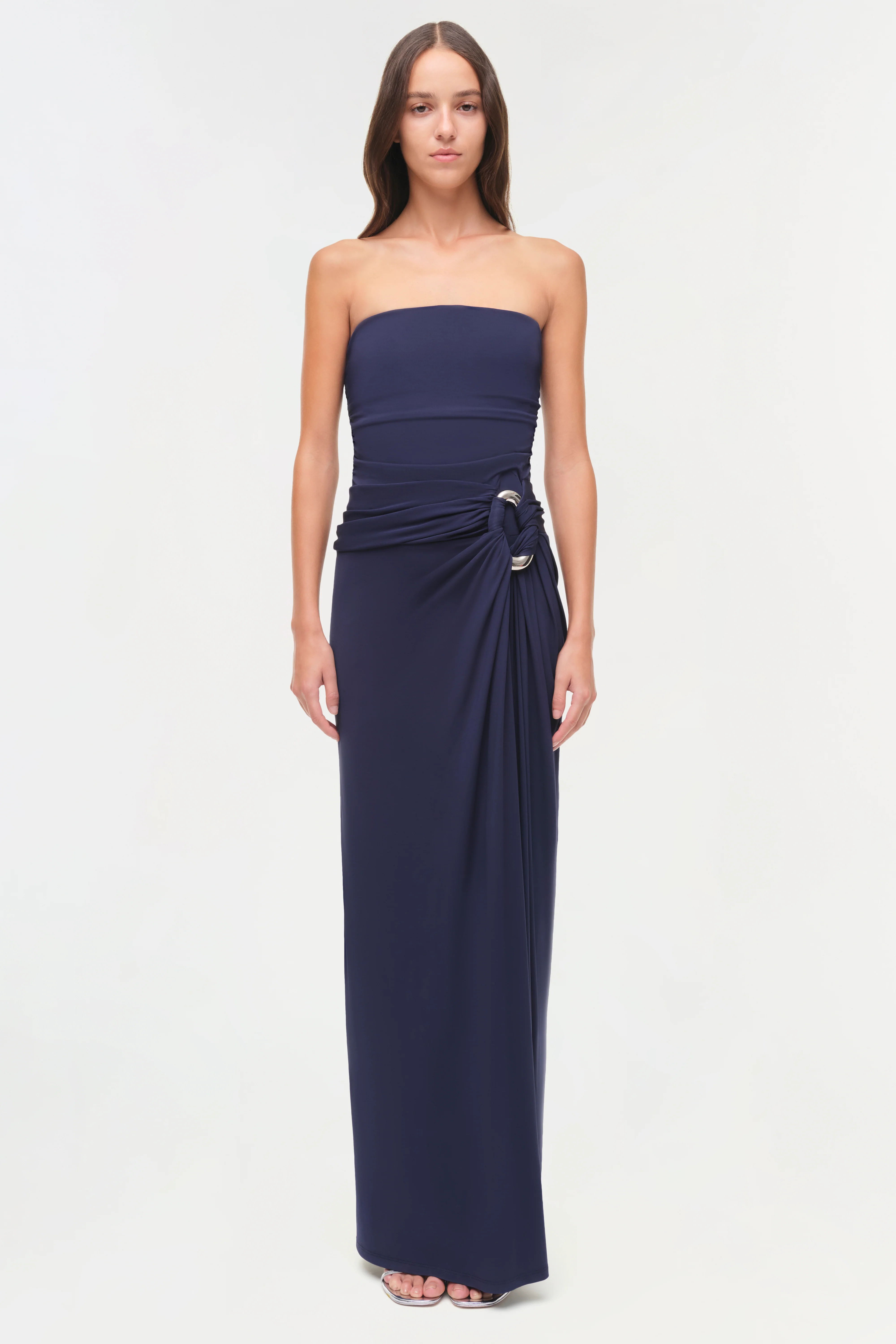 Emma Strapless Jersey Gown - Image 6