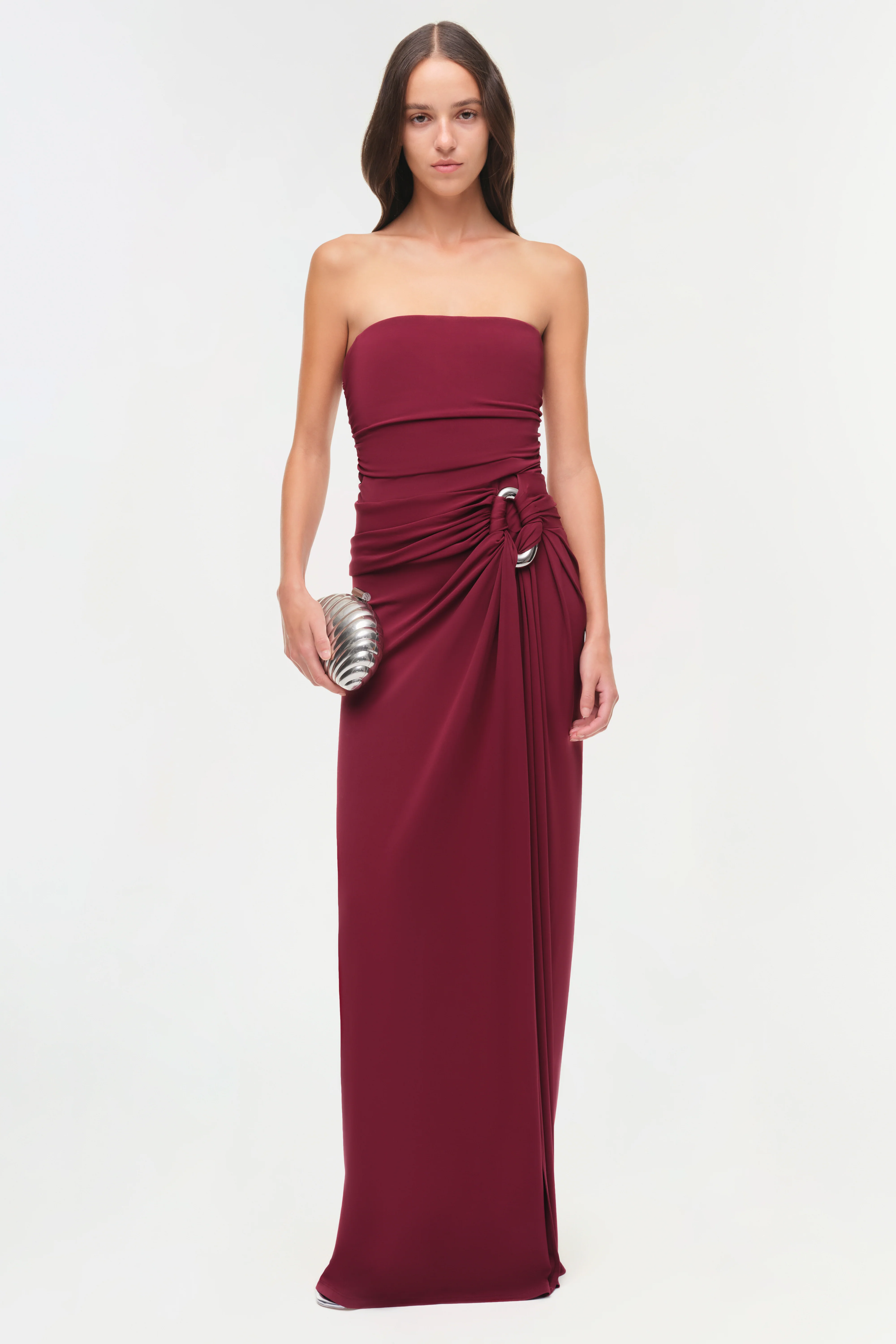 Emma Strapless Jersey Gown - Image 2