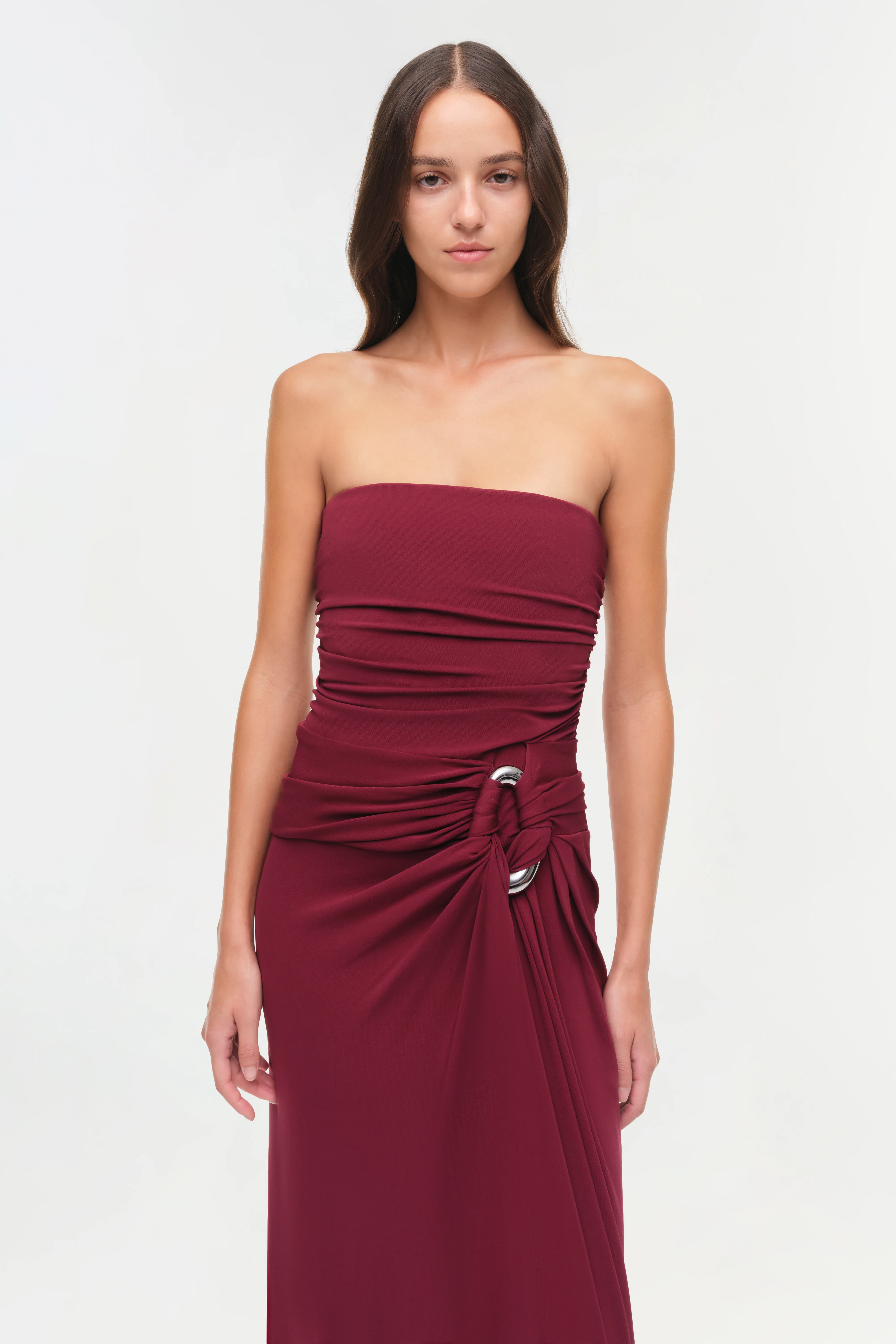 Emma Strapless Jersey Gown - Image 3