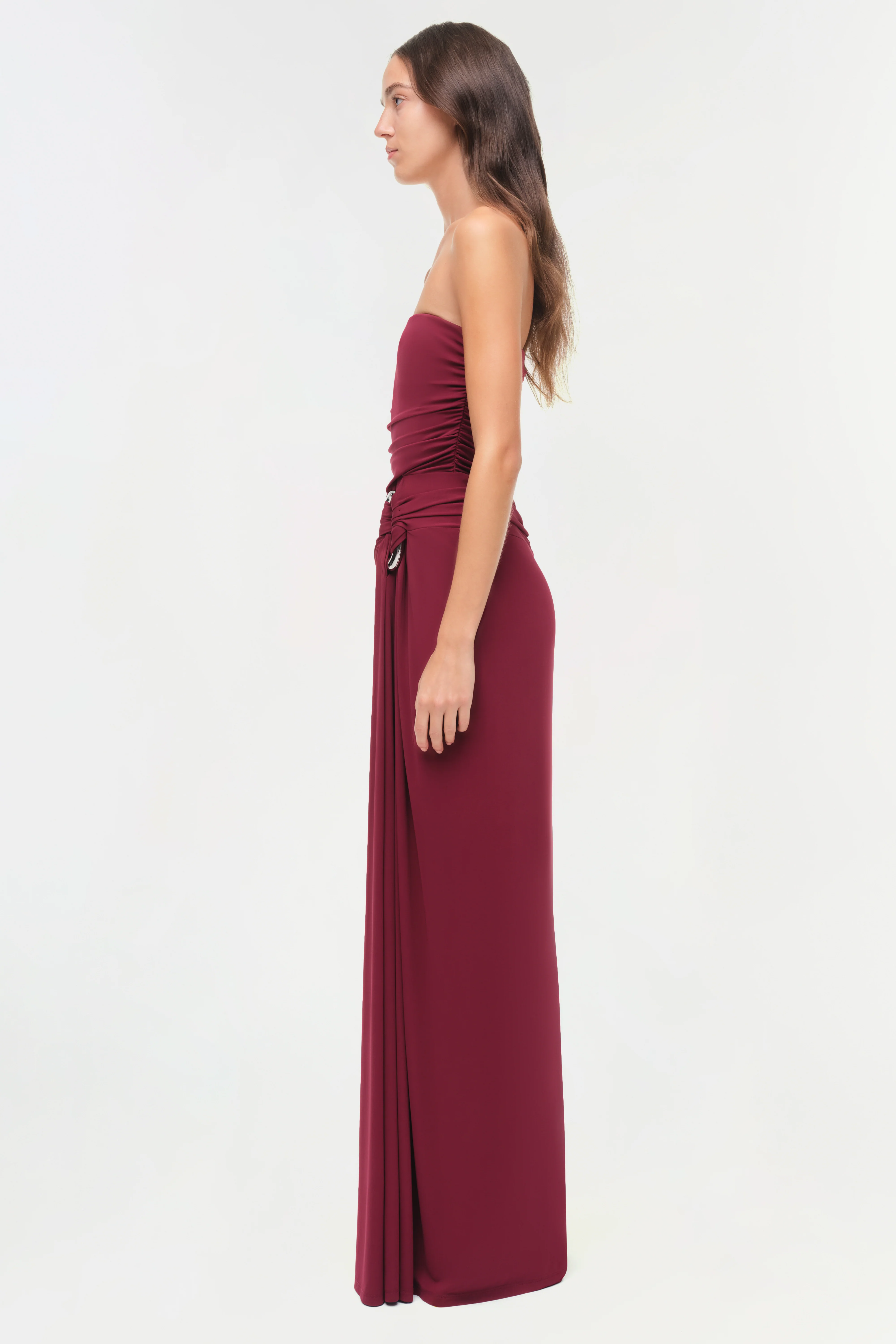 Emma Strapless Jersey Gown - Image 4