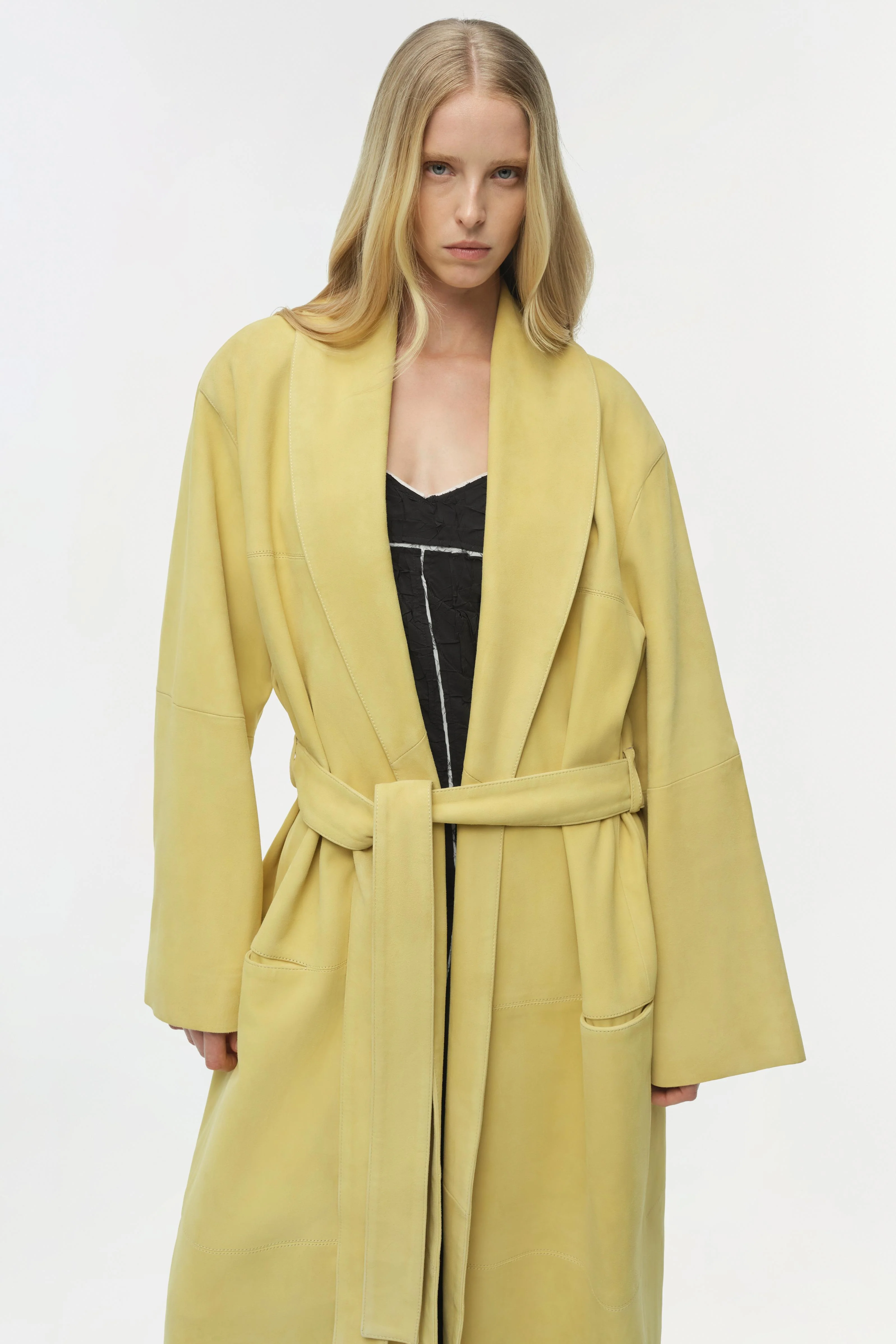 Enola Suede Trench Coat - Image 3