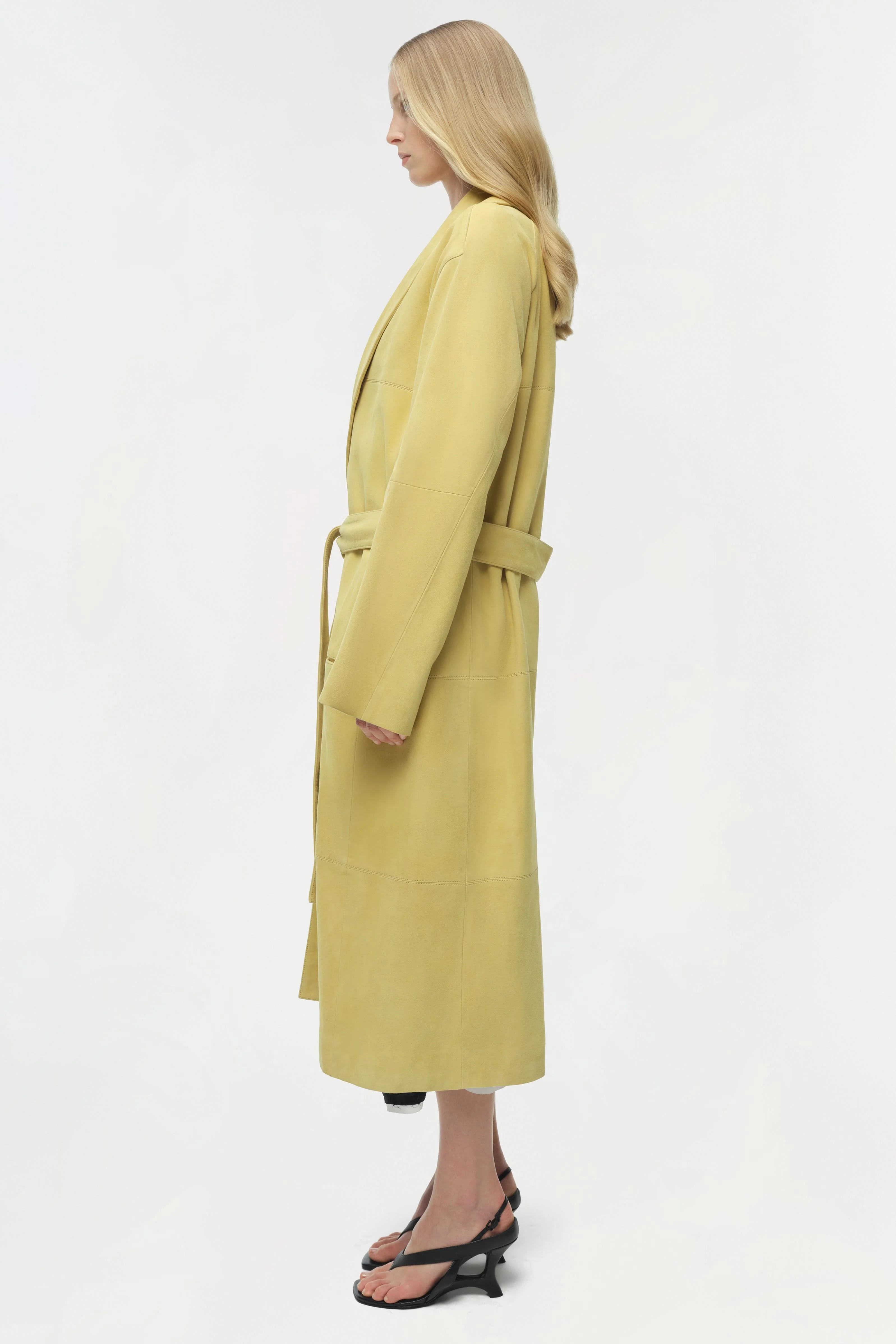 Enola Suede Trench Coat - Image 4