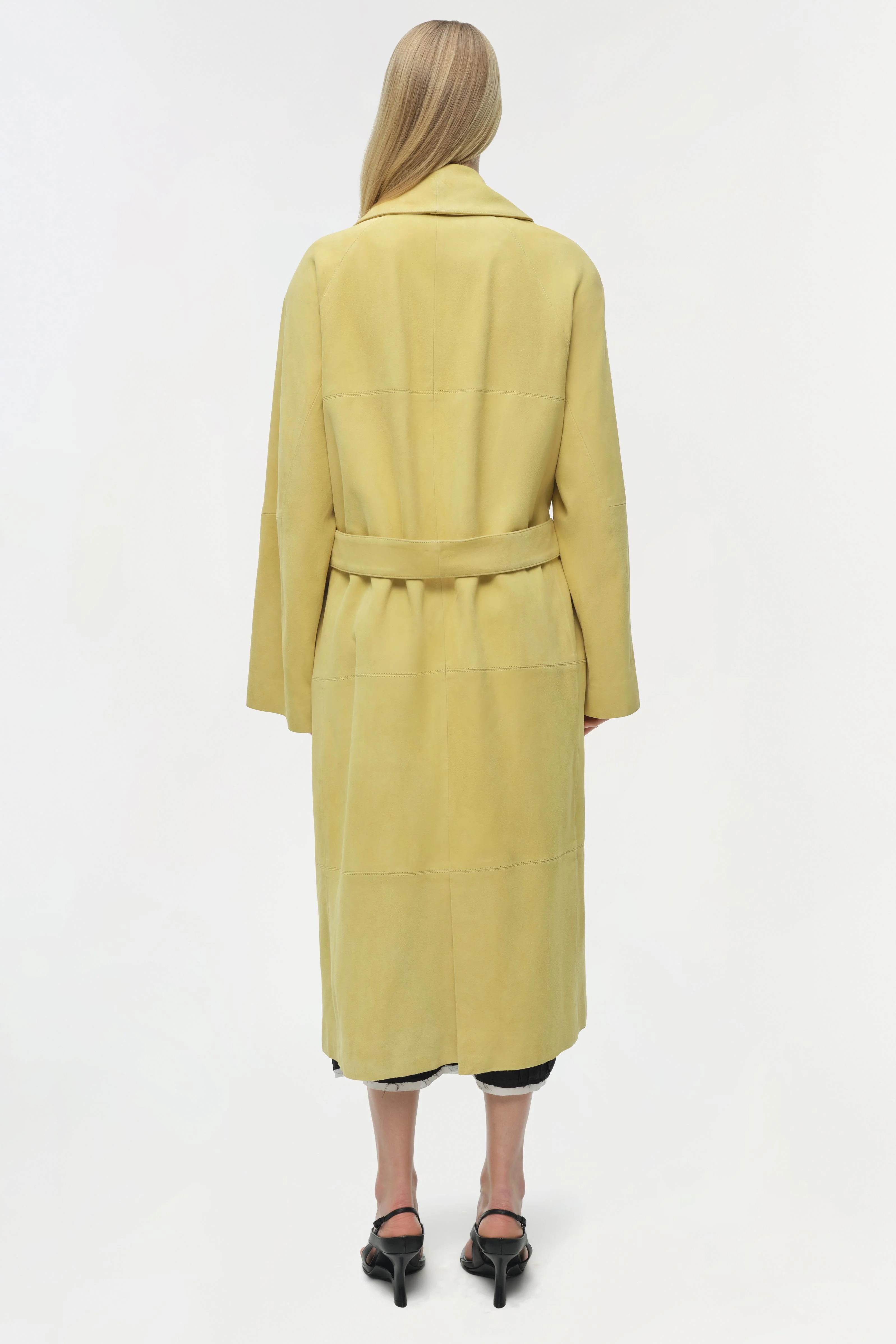 Enola Suede Trench Coat - Image 5