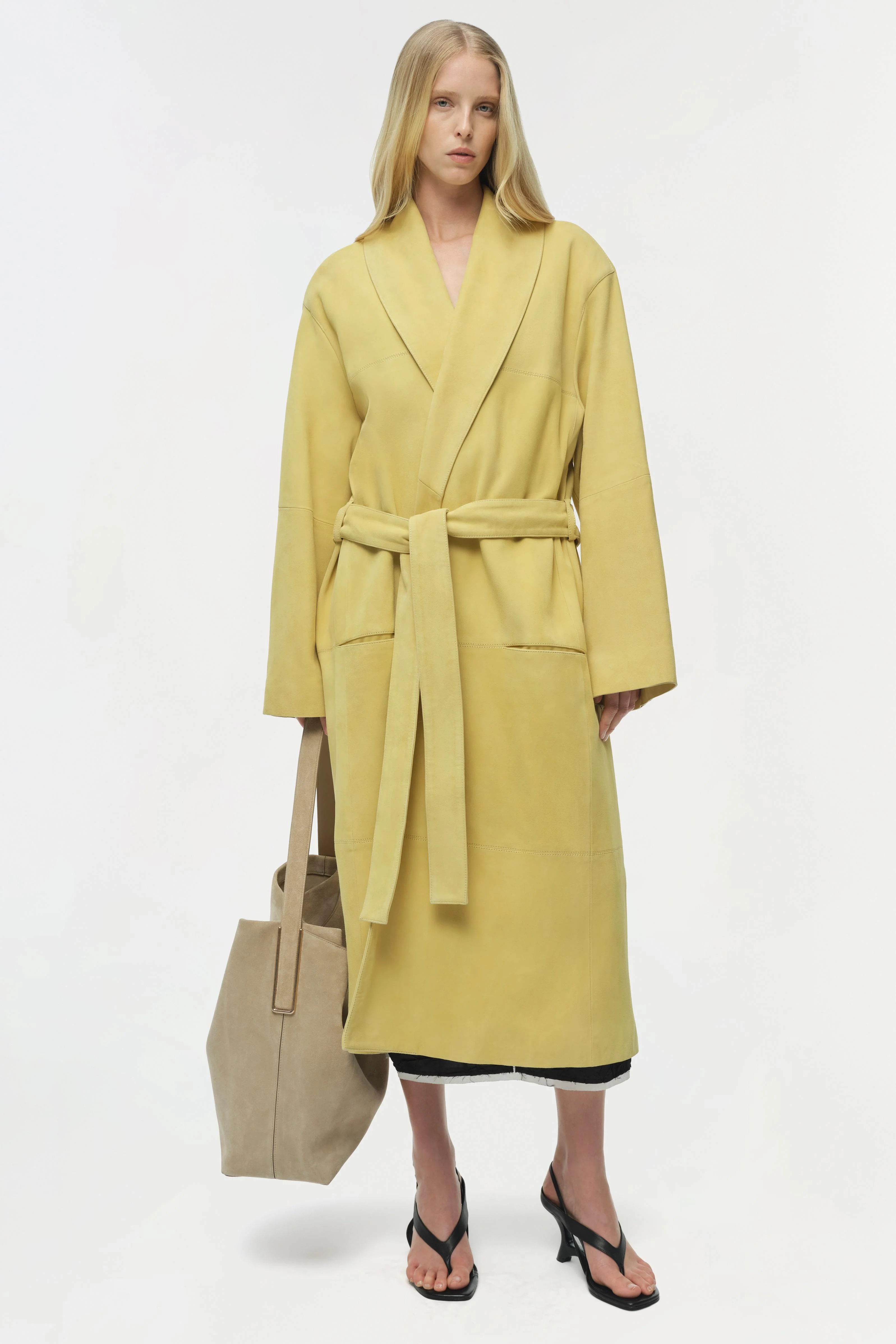 Enola Suede Trench Coat - Image 8