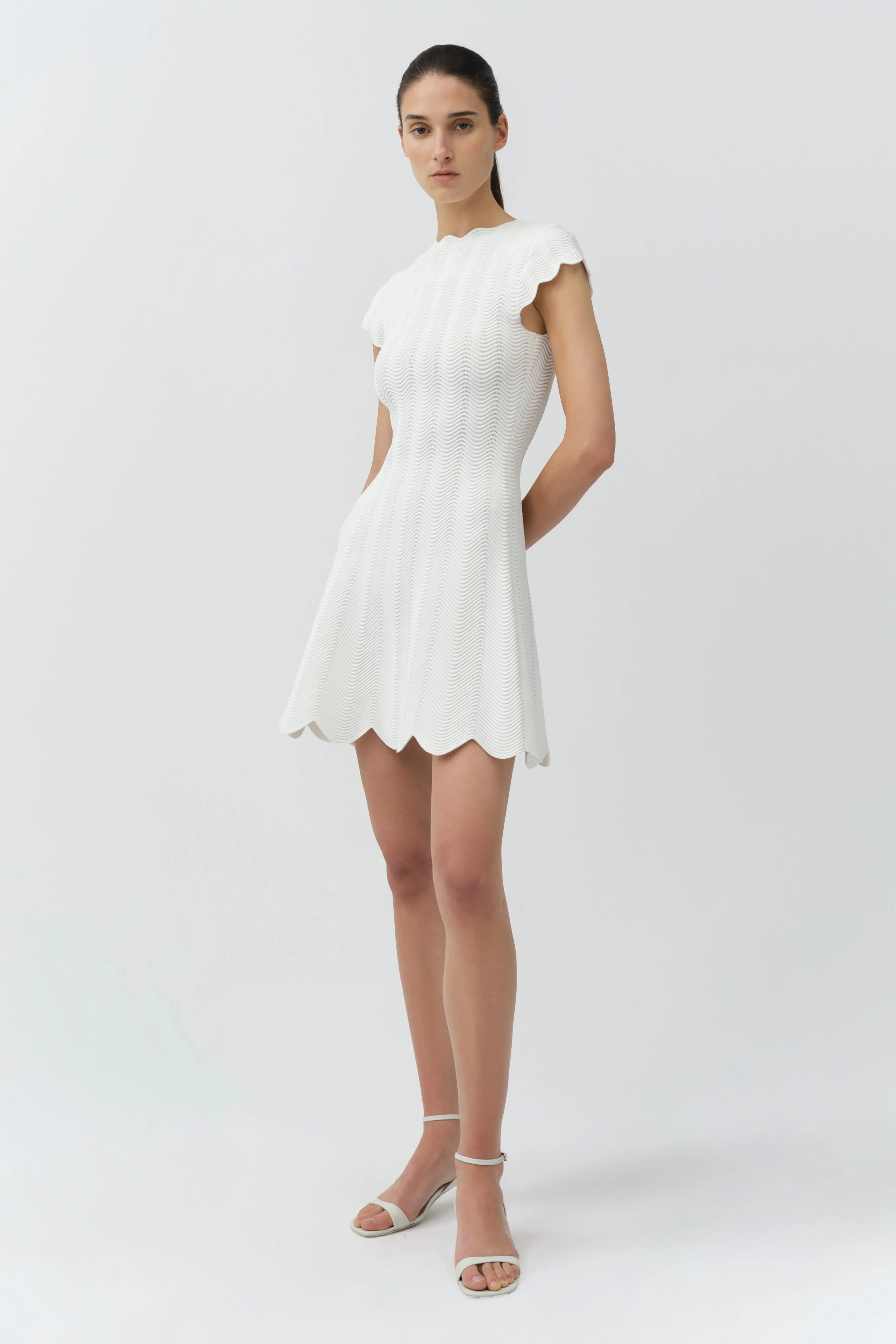 Evalynn Wavy Knit Mini Dress - Image 4