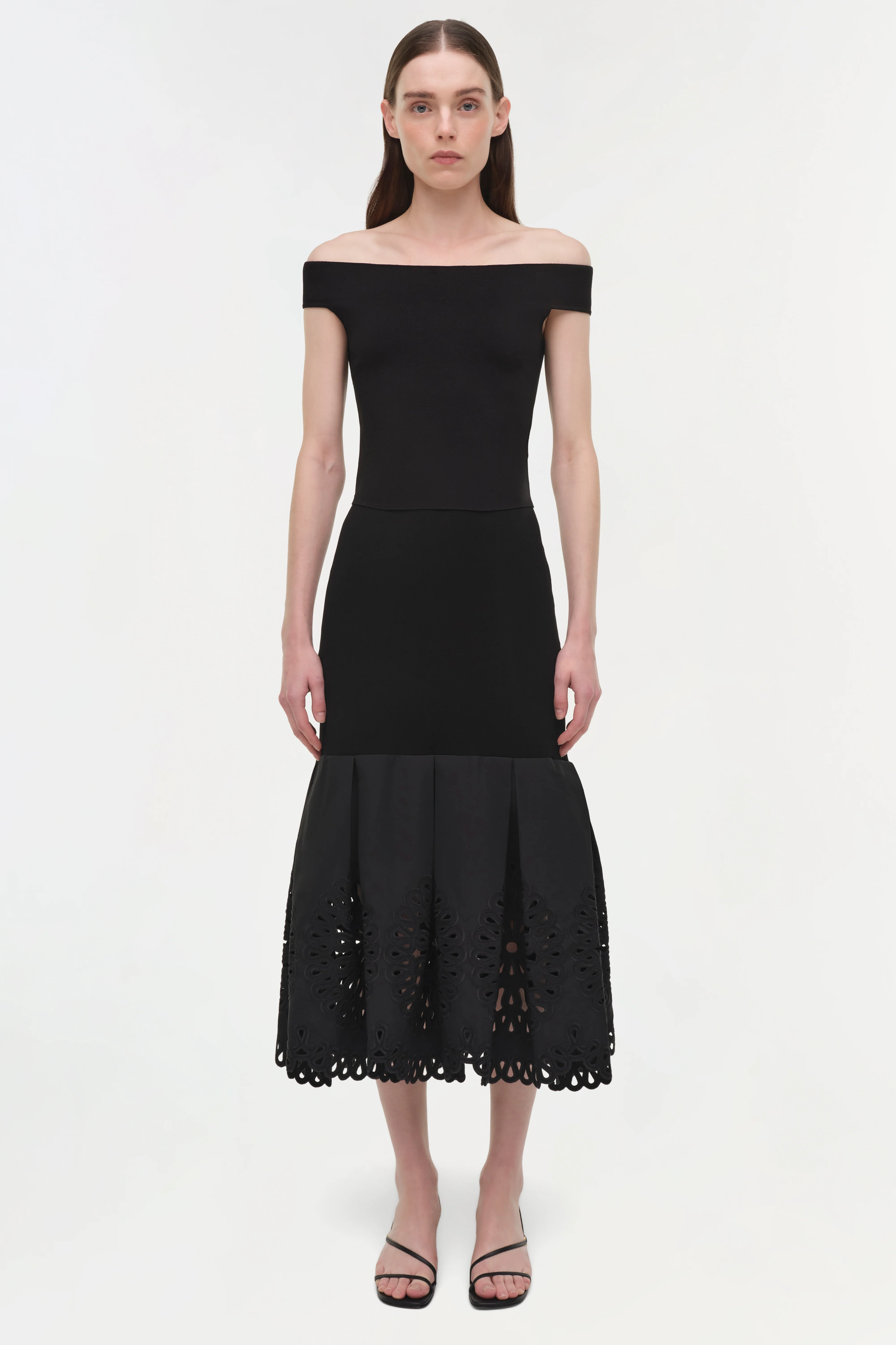 Eveletta Embroidered Knit Midi Skirt - Image 2