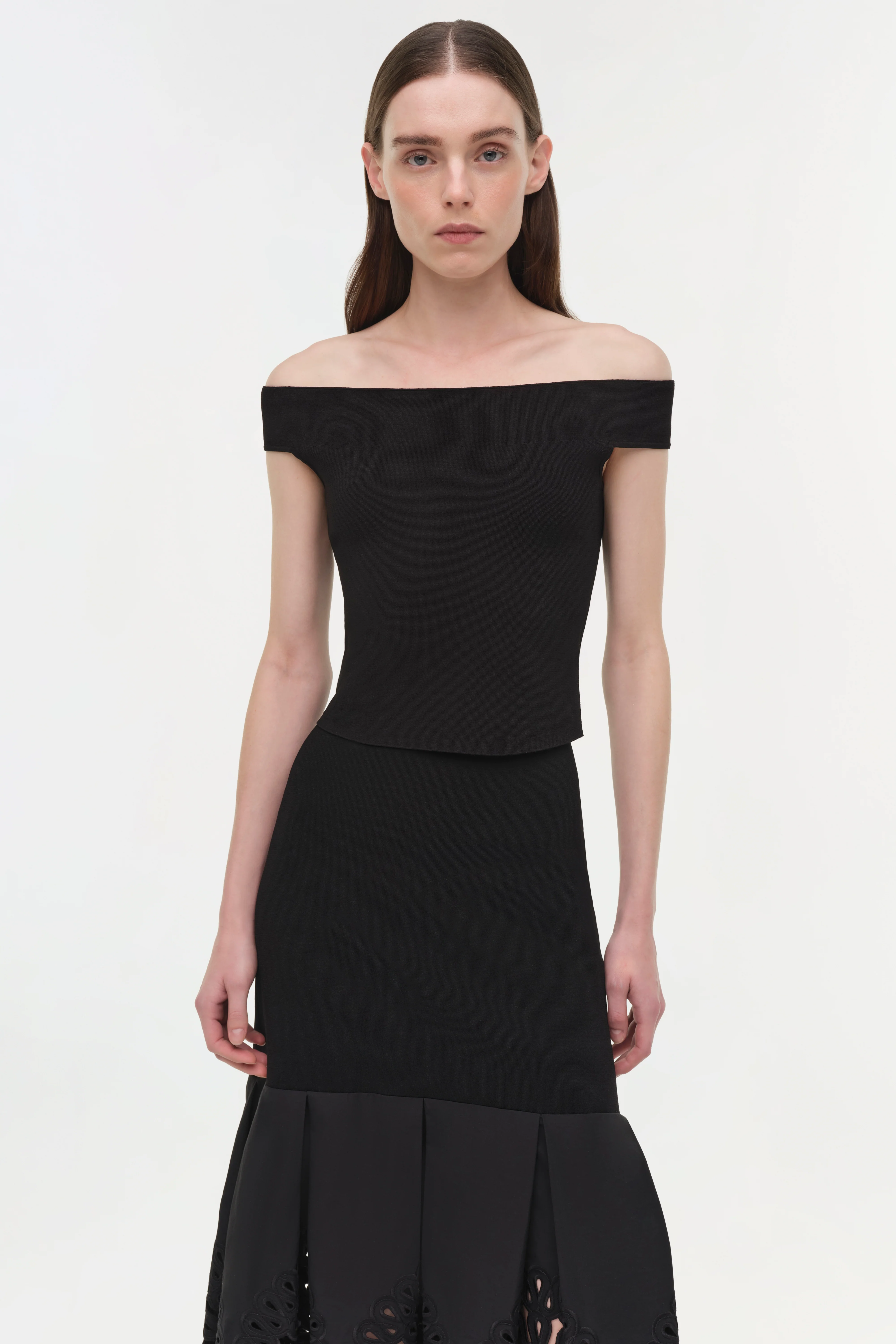Eveletta Embroidered Knit Midi Skirt - Image 4