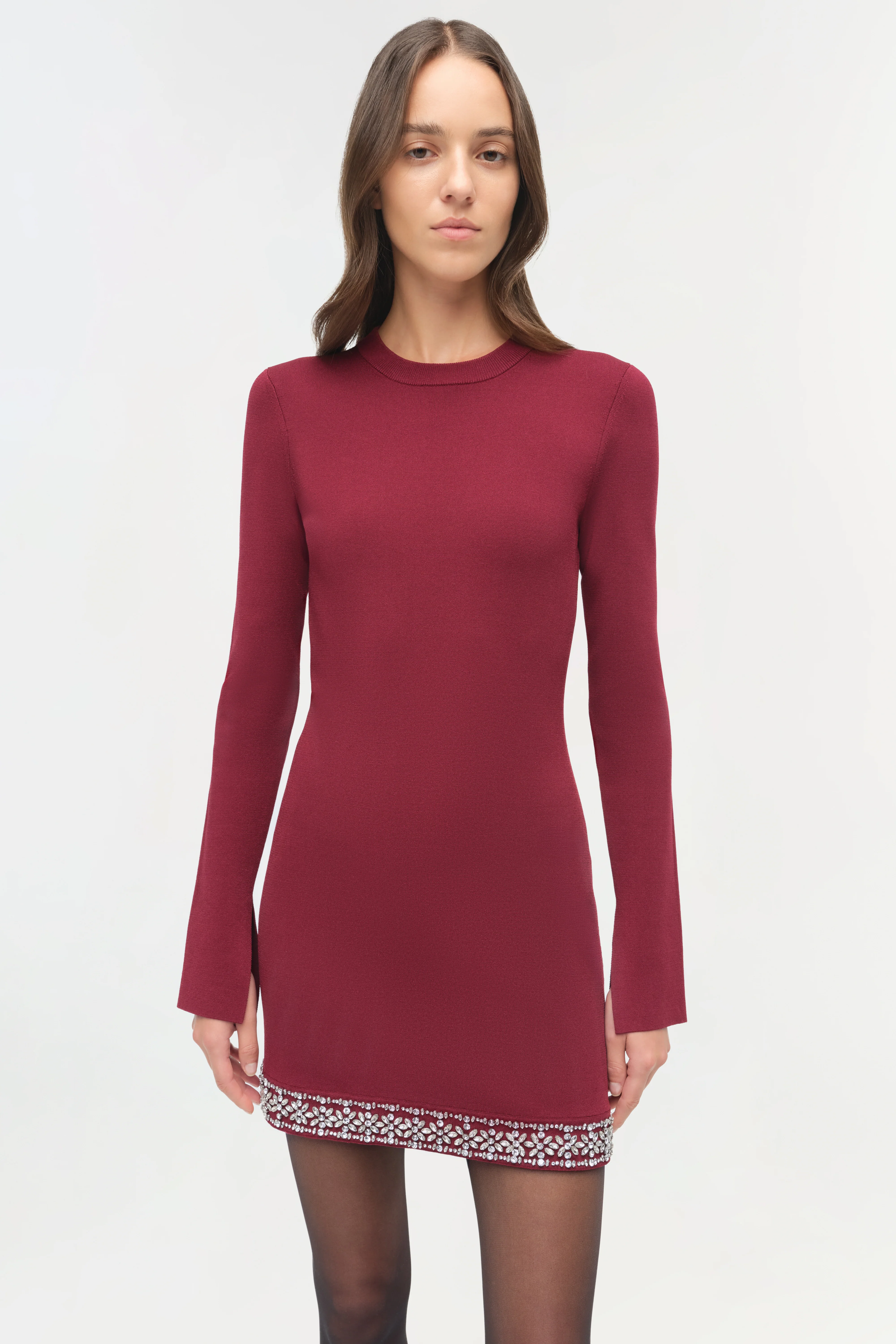 Farley Embellished Knit Mini Dress - Image 3