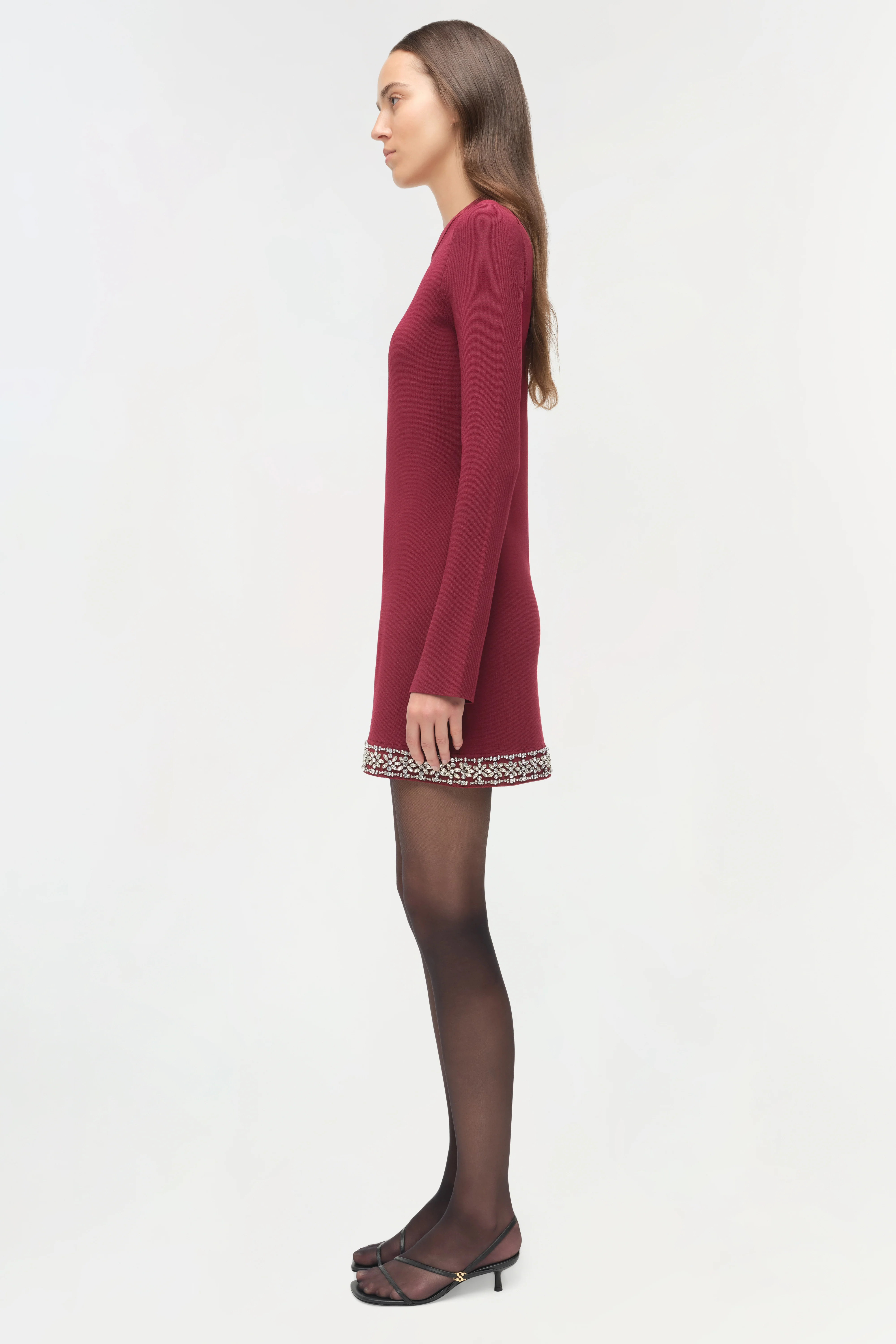 Farley Embellished Knit Mini Dress - Image 4