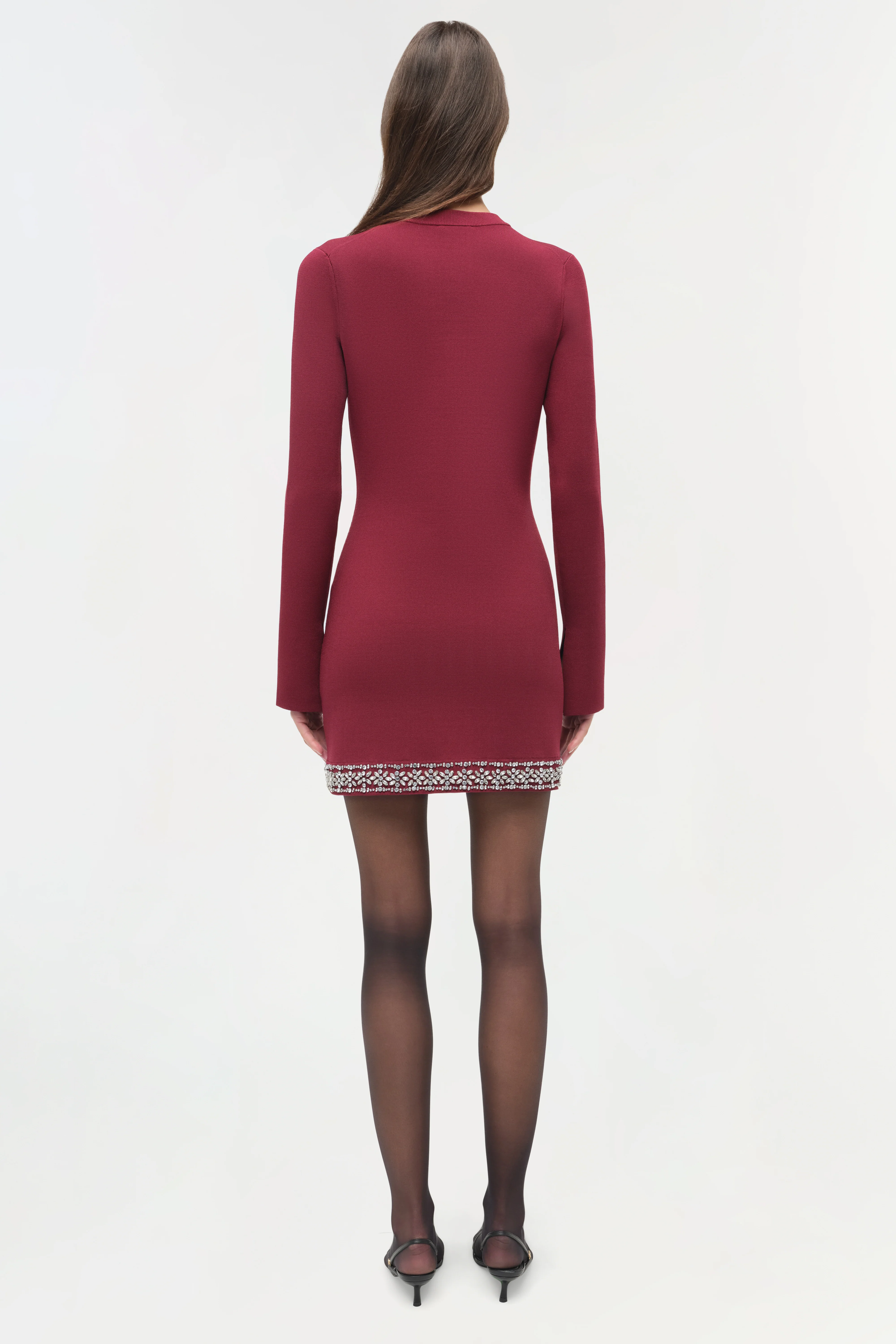 Farley Embellished Knit Mini Dress - Image 5