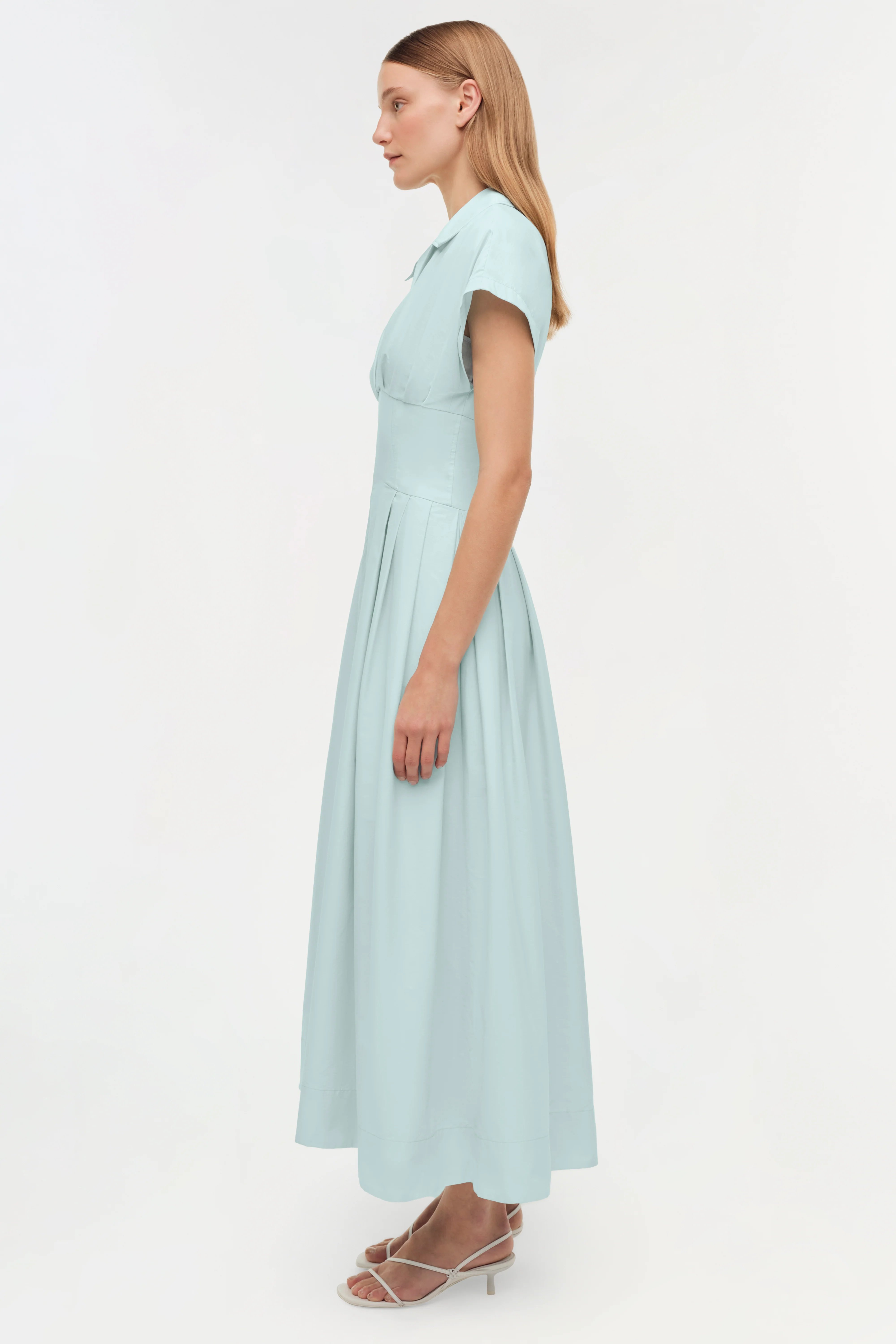 Farlow Cotton Faille Midi Dress - Image 4