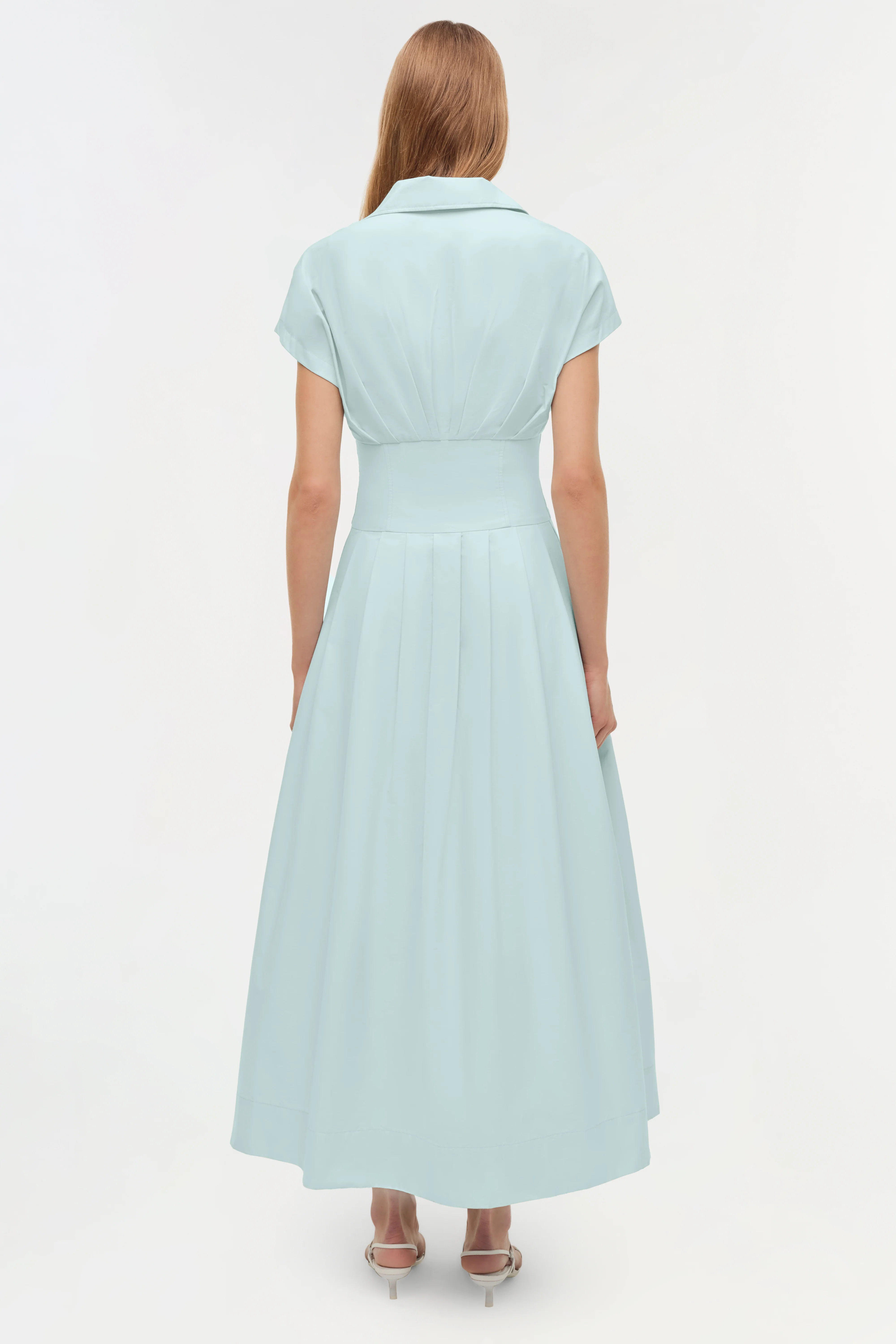 Farlow Cotton Faille Midi Dress - Image 5