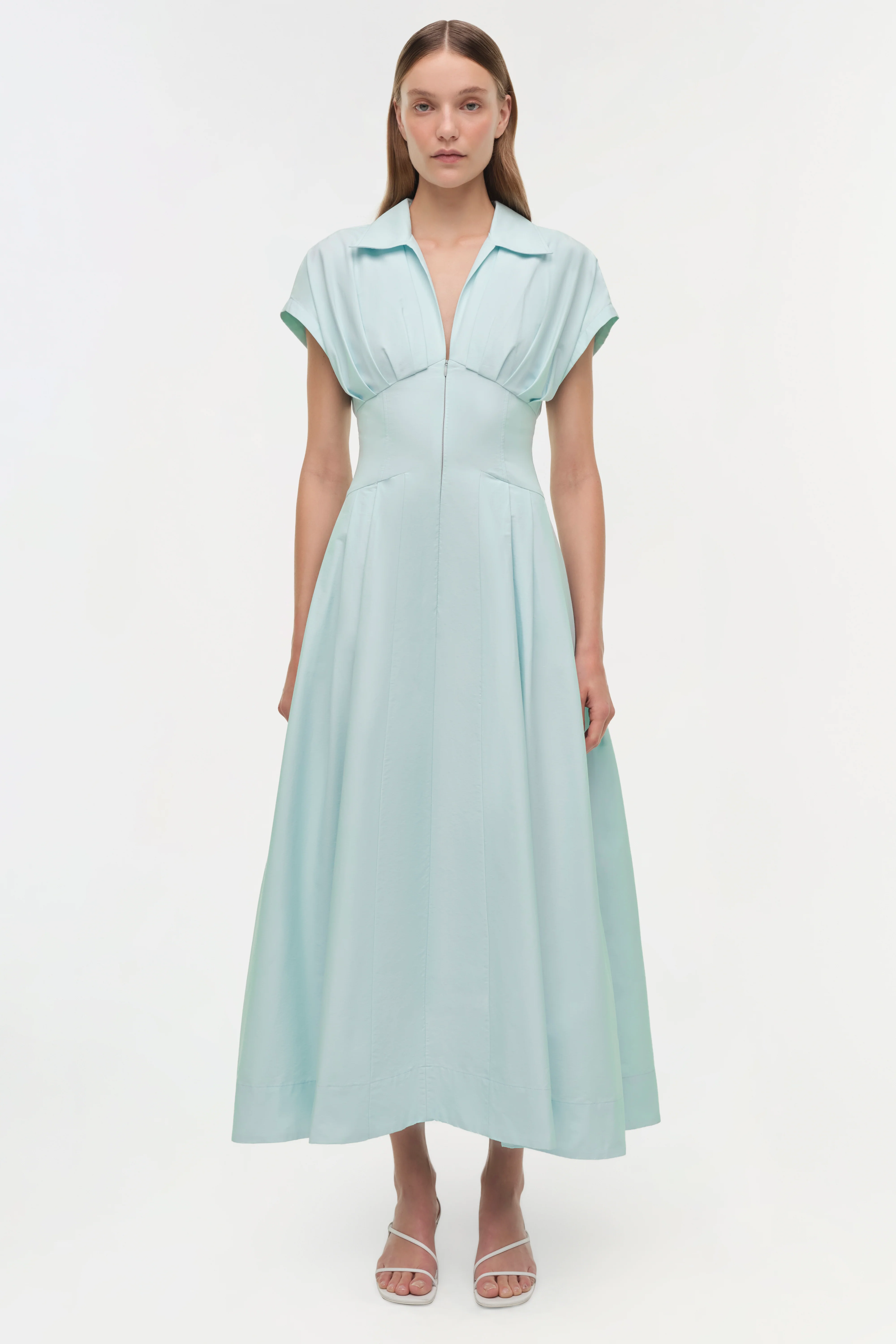 Farlow Cotton Faille Midi Dress - Image 6