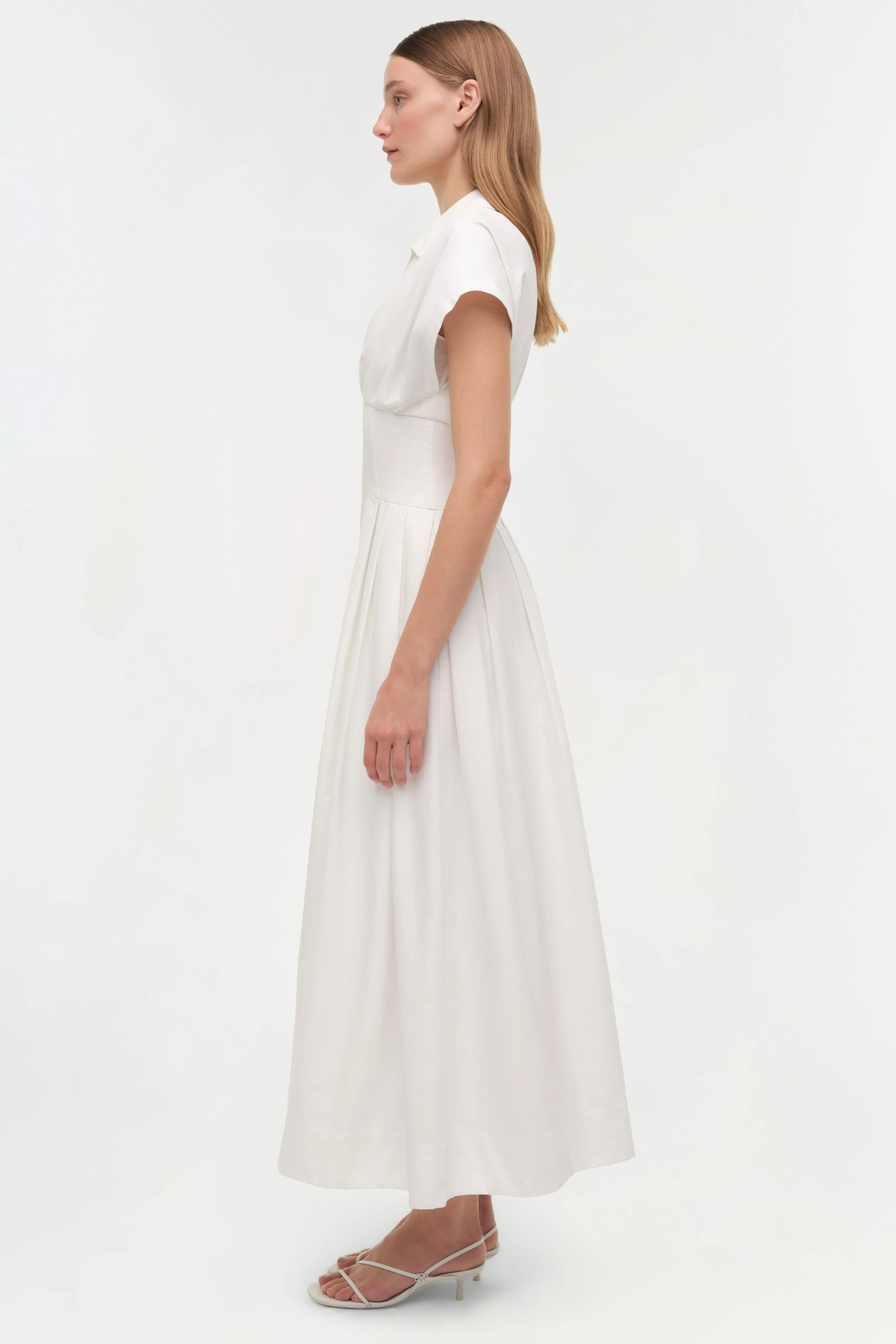 Farlow Cotton Faille Midi Dress - Image 5