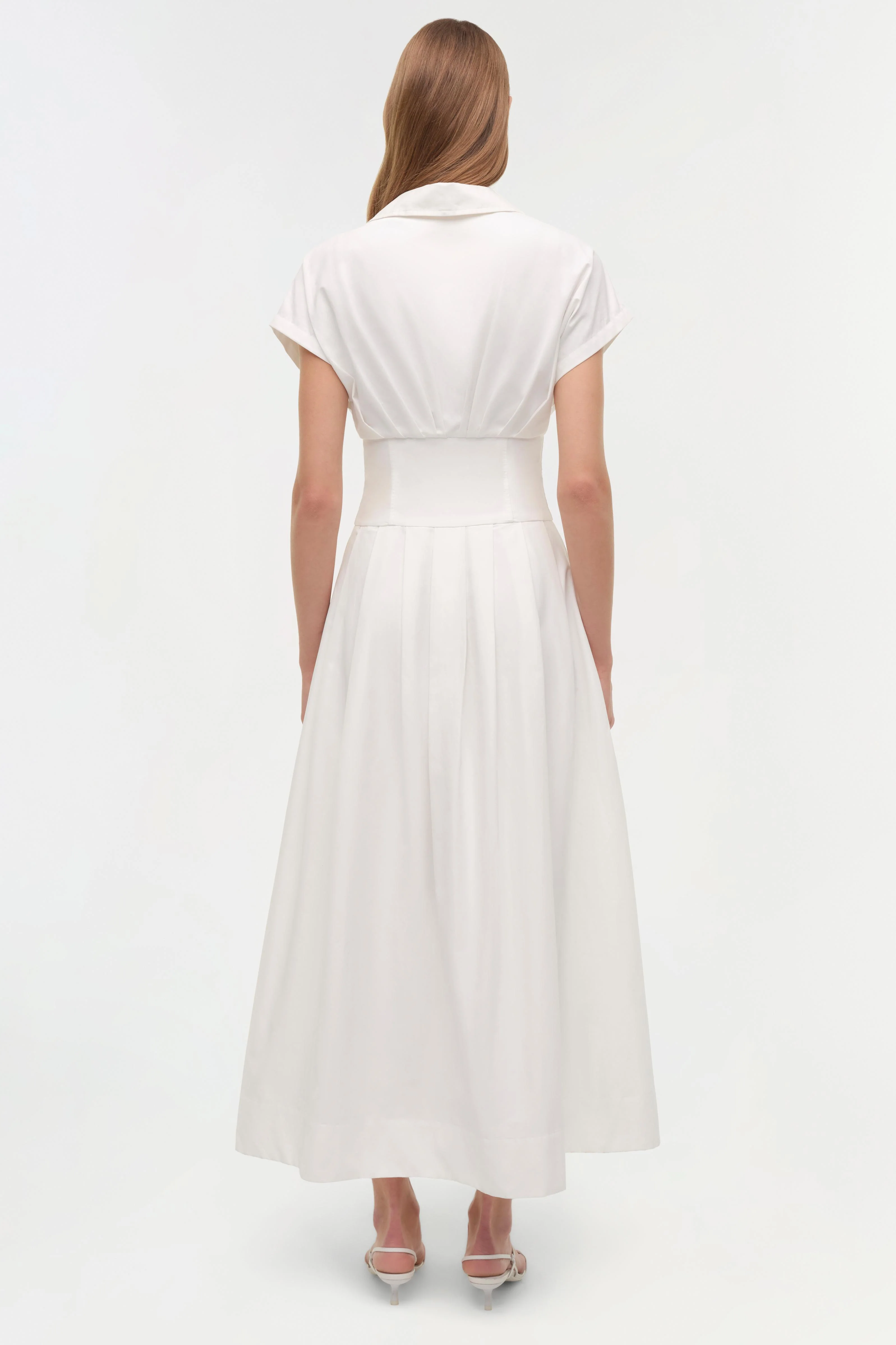 Farlow Cotton Faille Midi Dress - Image 6