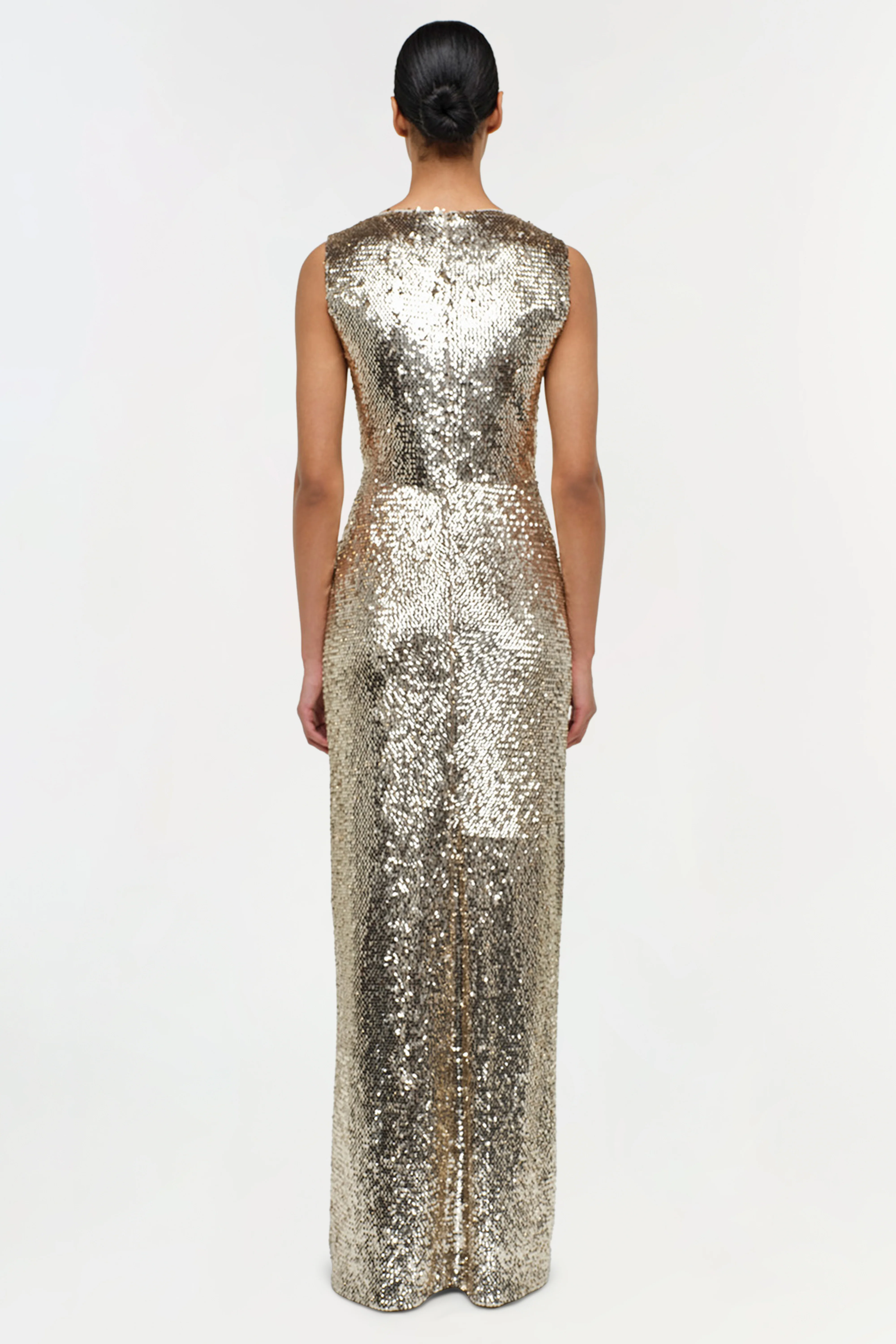 Felicity Draped Sequin Gown - Image 4