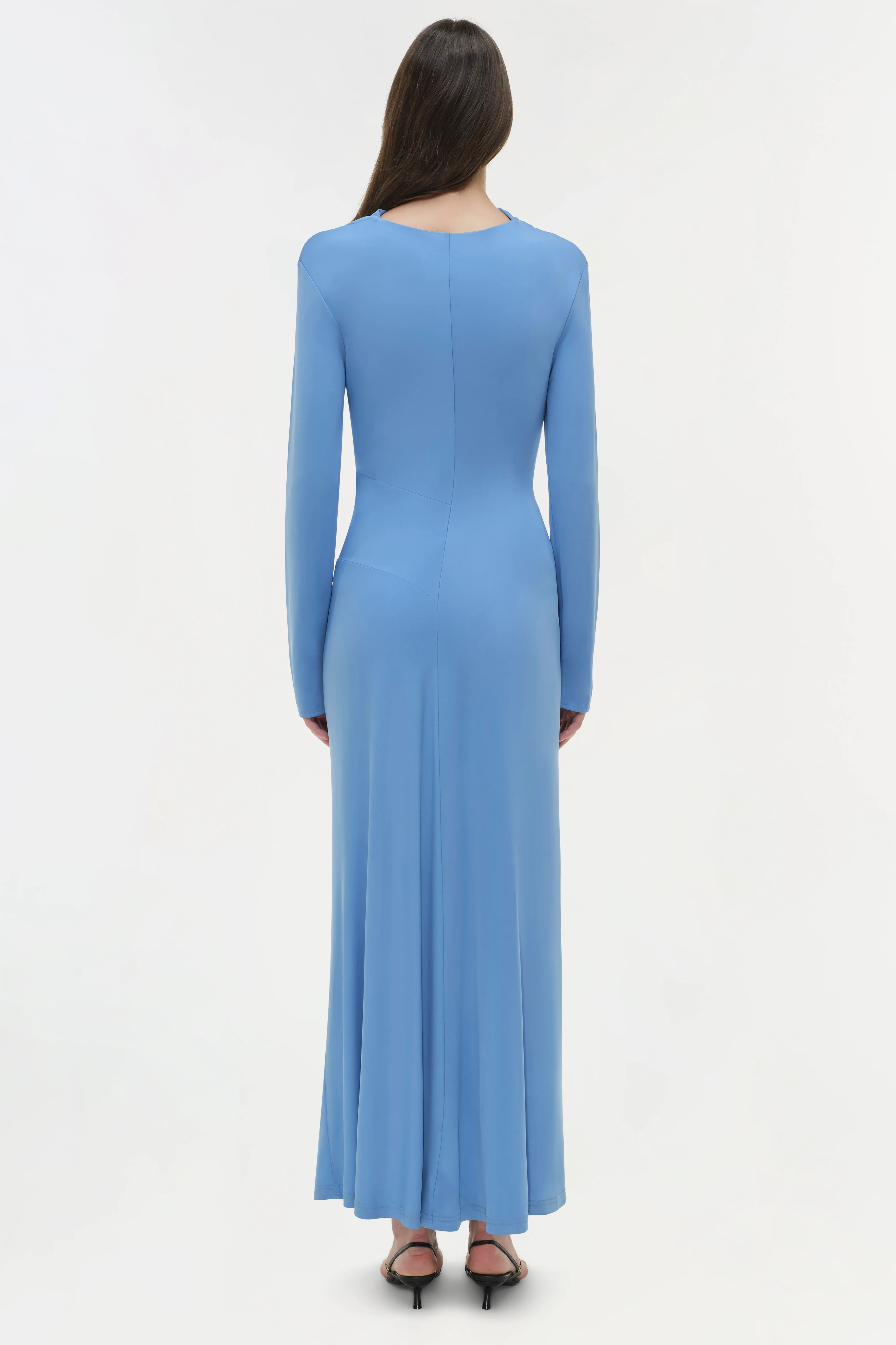 Ferrera Draped Jersey Midi Dress - Image 6