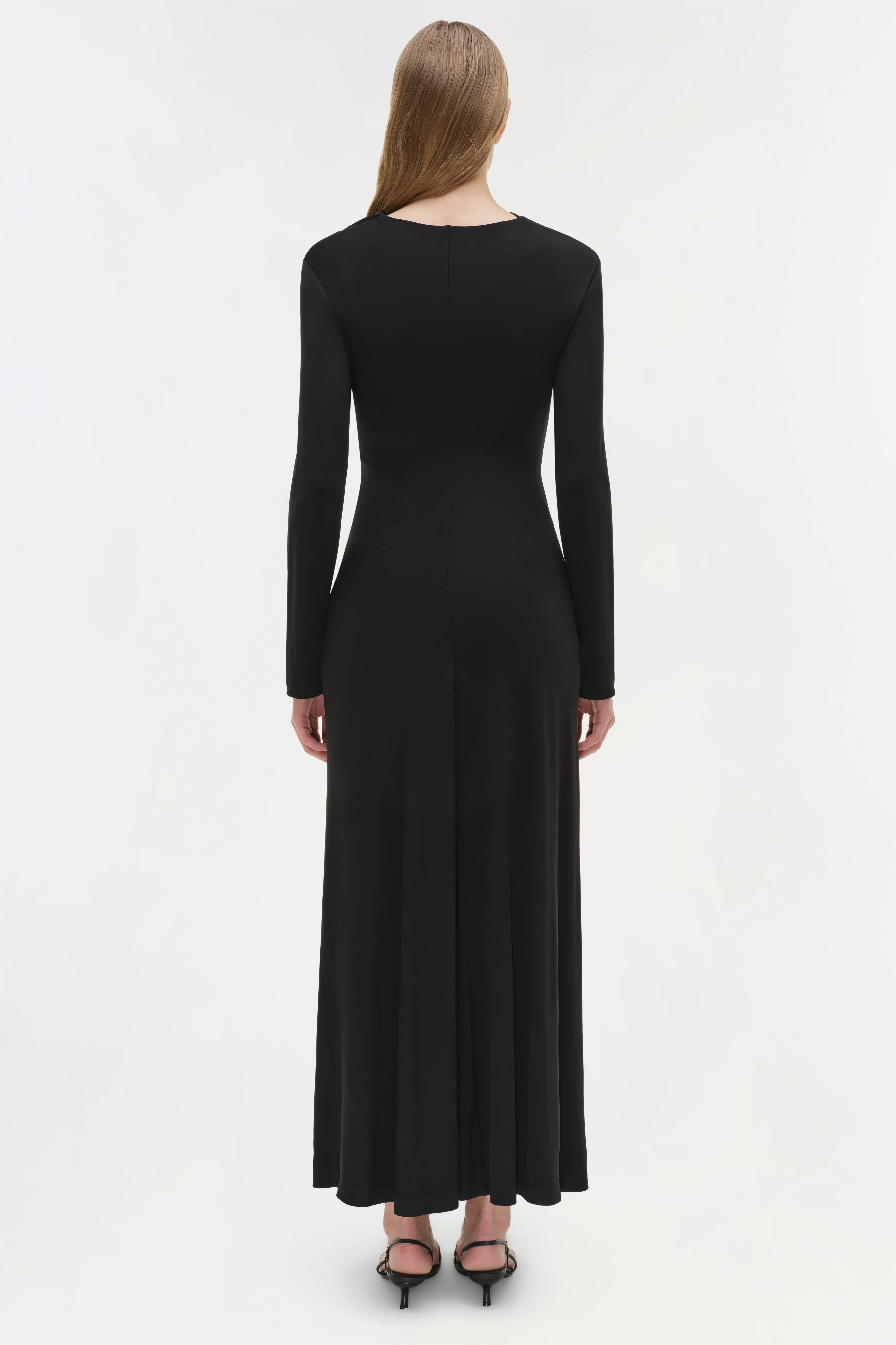 Ferrera Draped Jersey Midi Dress - Image 5