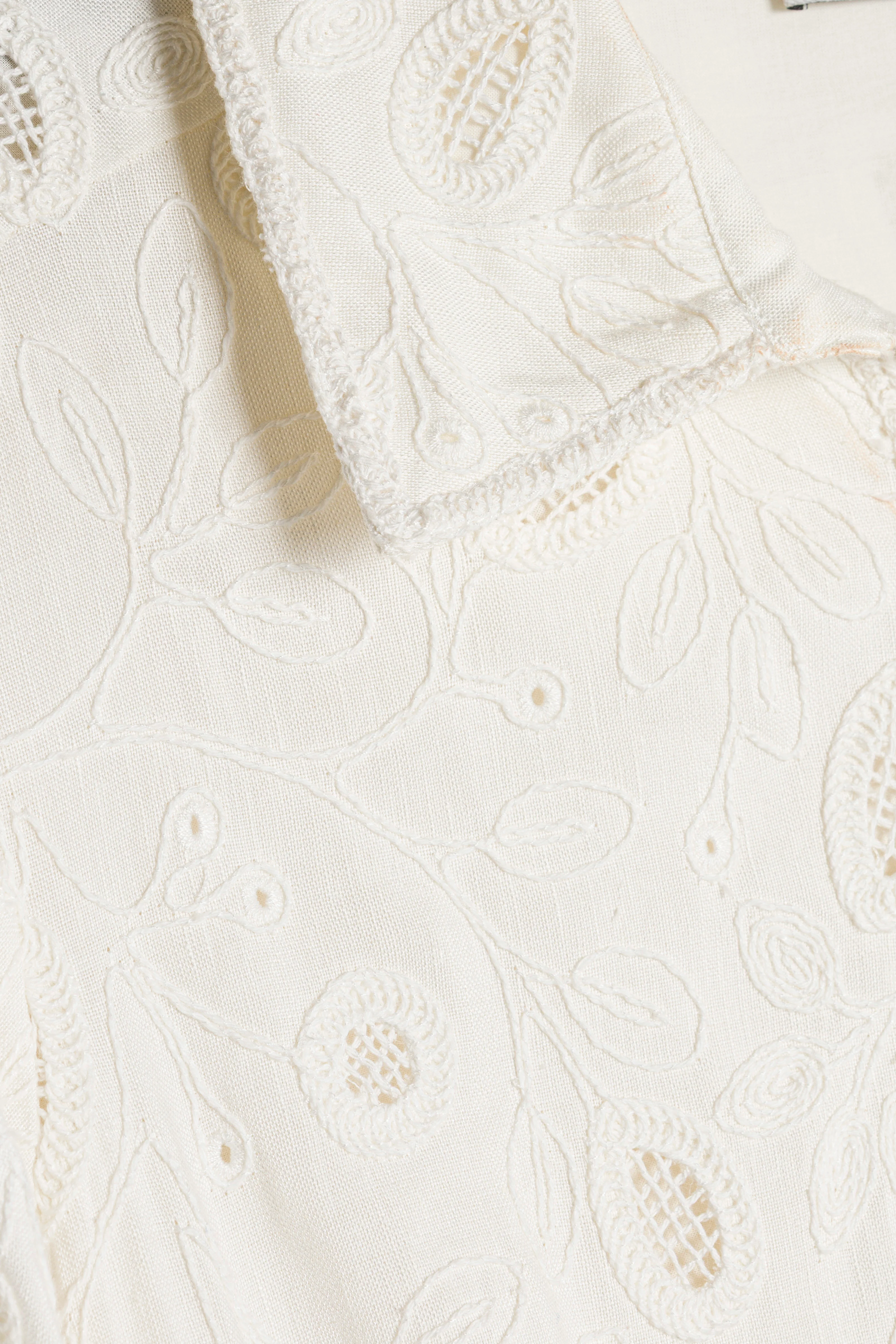 Freya Embroidered Linen Mini Dress - Image 7