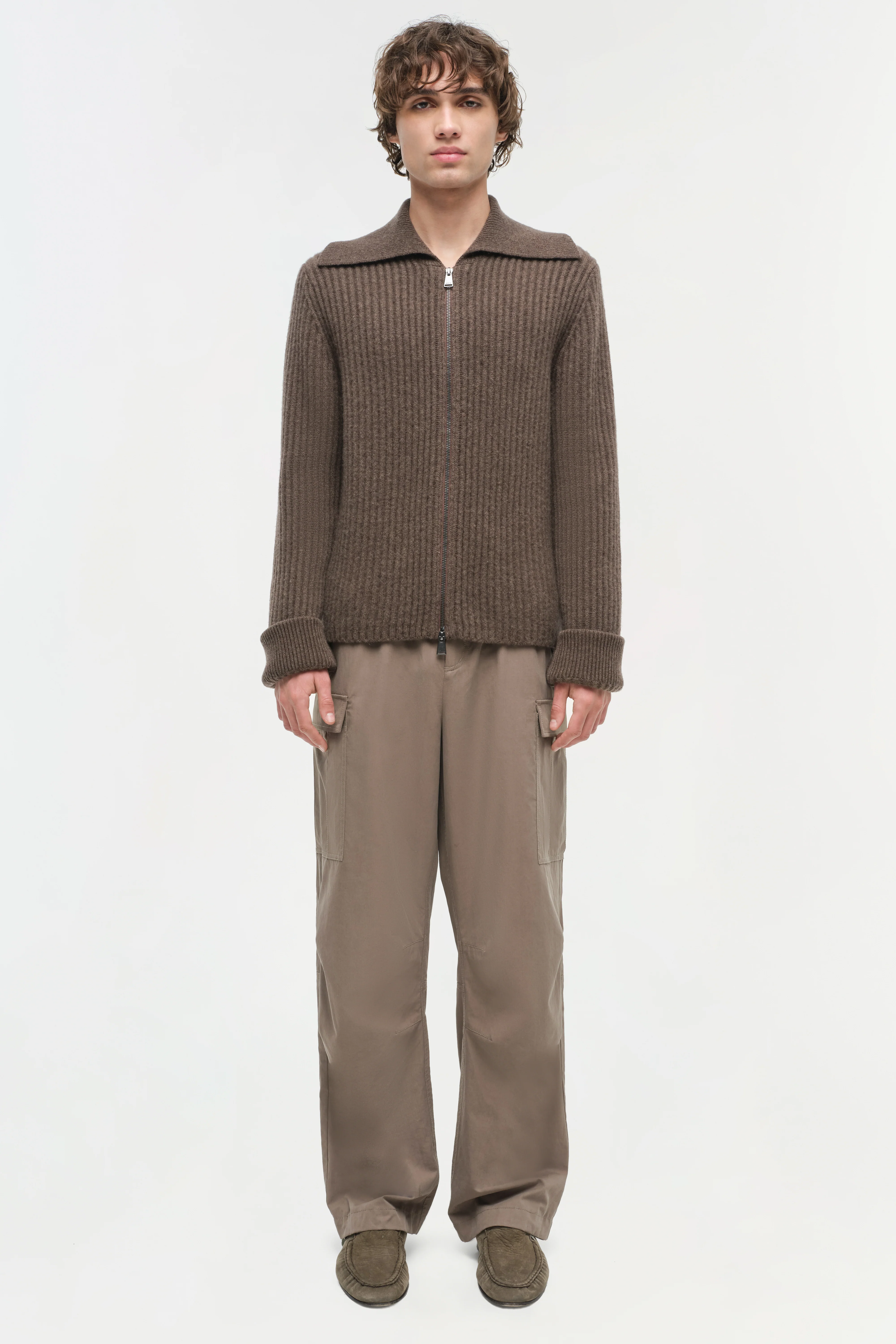 Geoff Cashmere Zip Up Jacket - Image 6