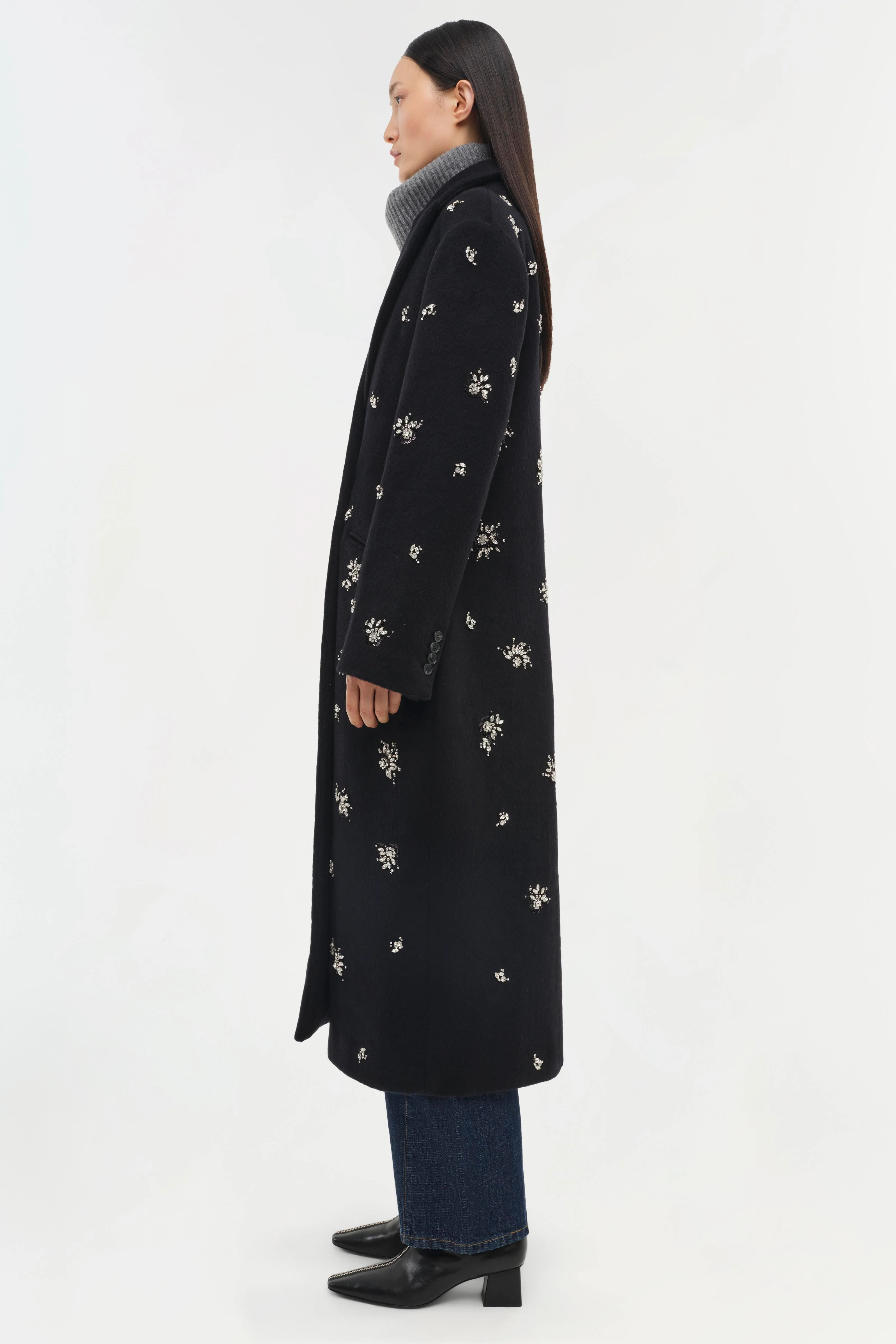 Gianni Embellished Wool Coat - Image 4