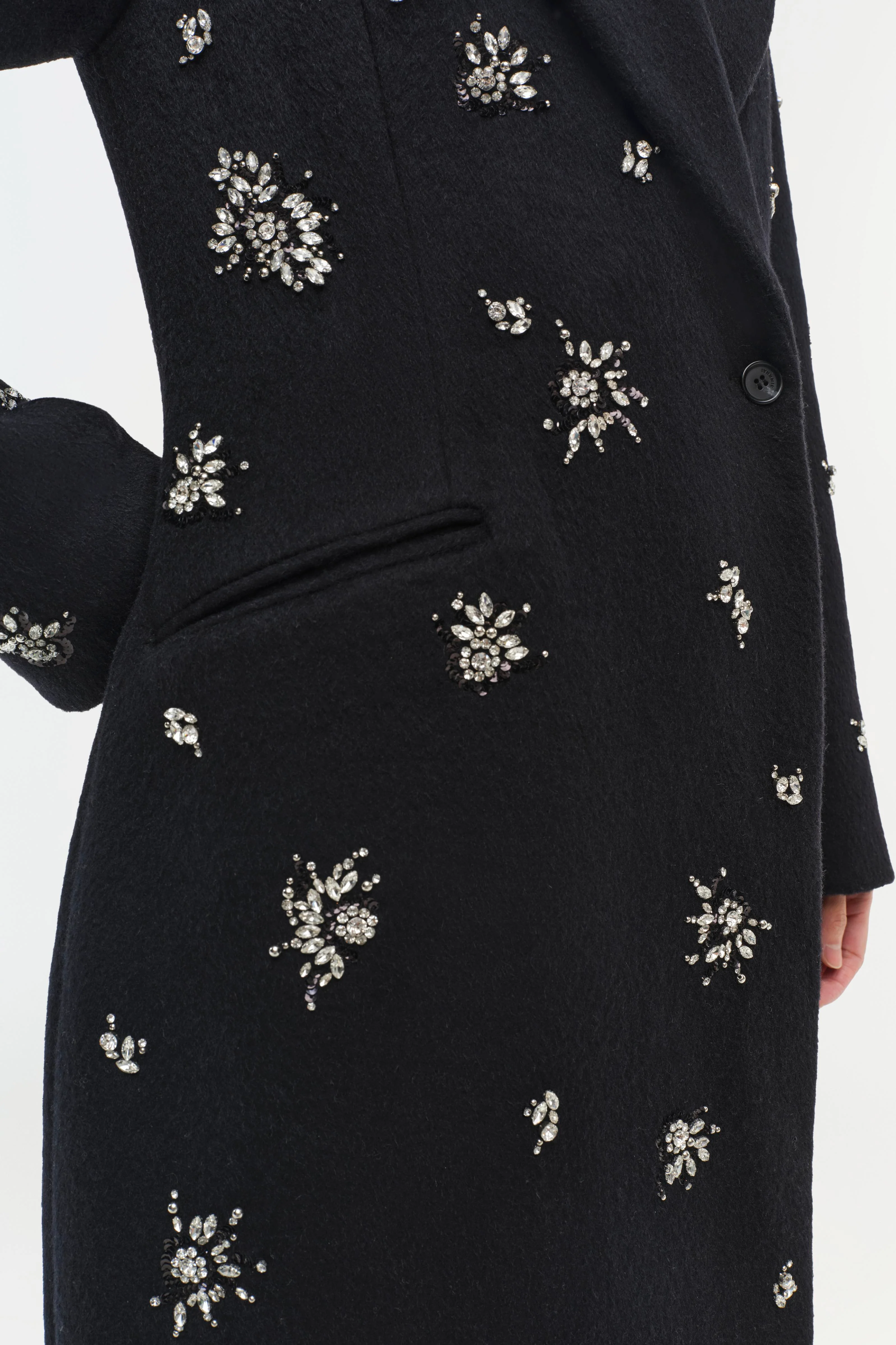 Gianni Embellished Wool Coat - Image 6