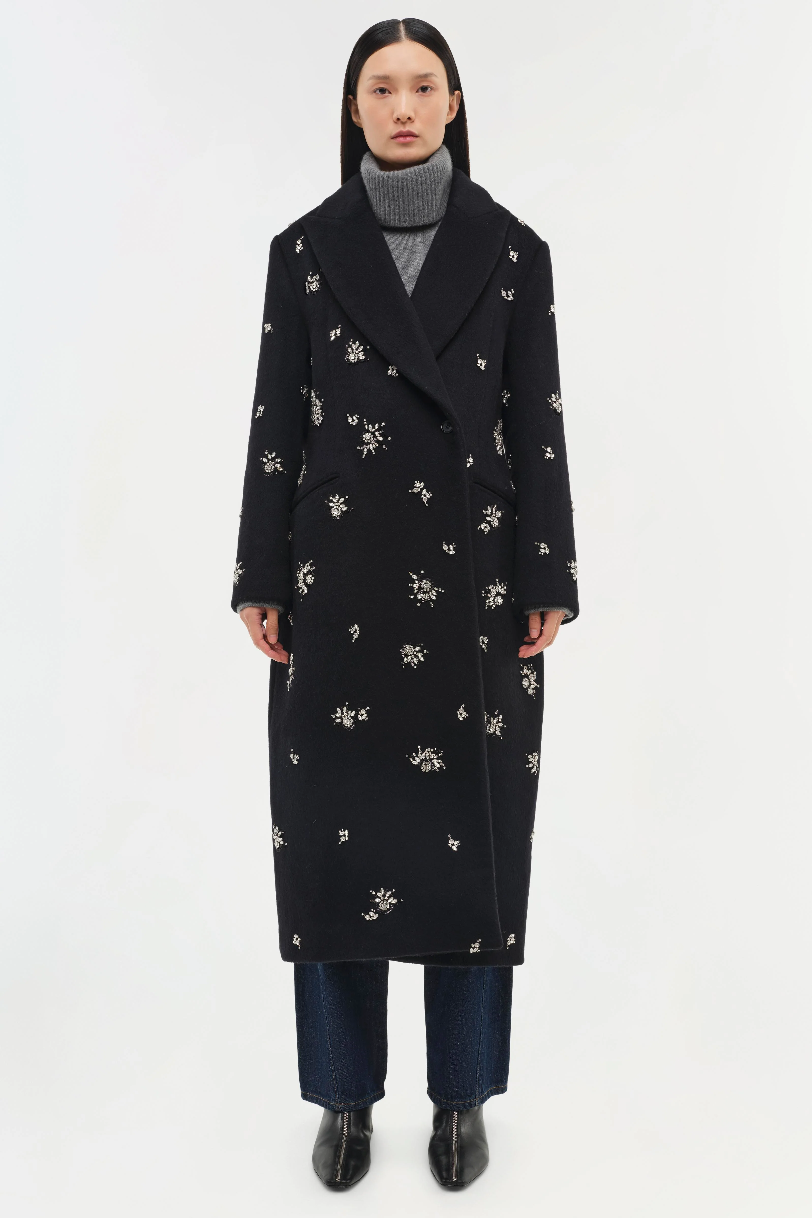 Gianni Embellished Wool Coat - Image 7