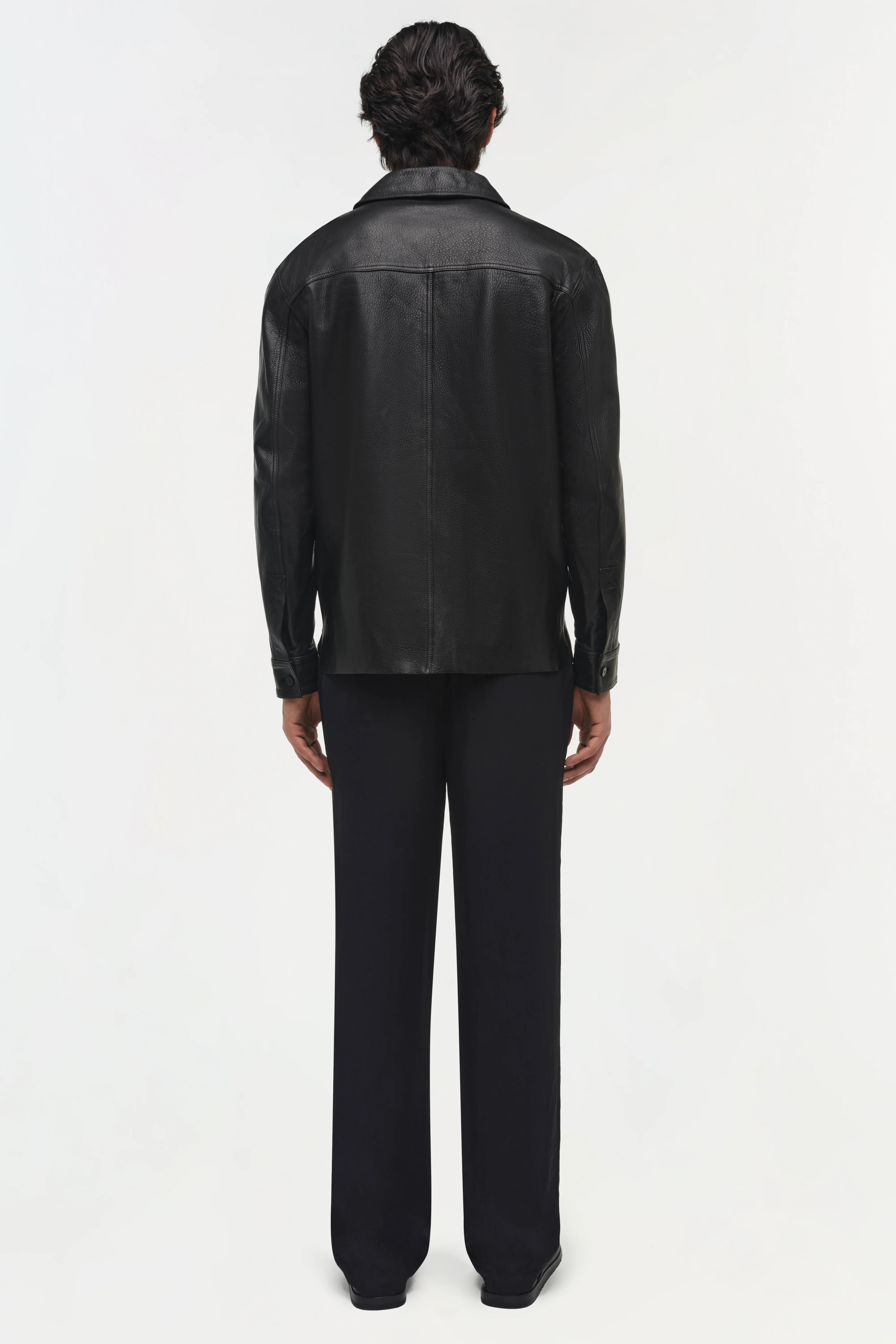 Gibson Leather Shirt Jacket - Image 6