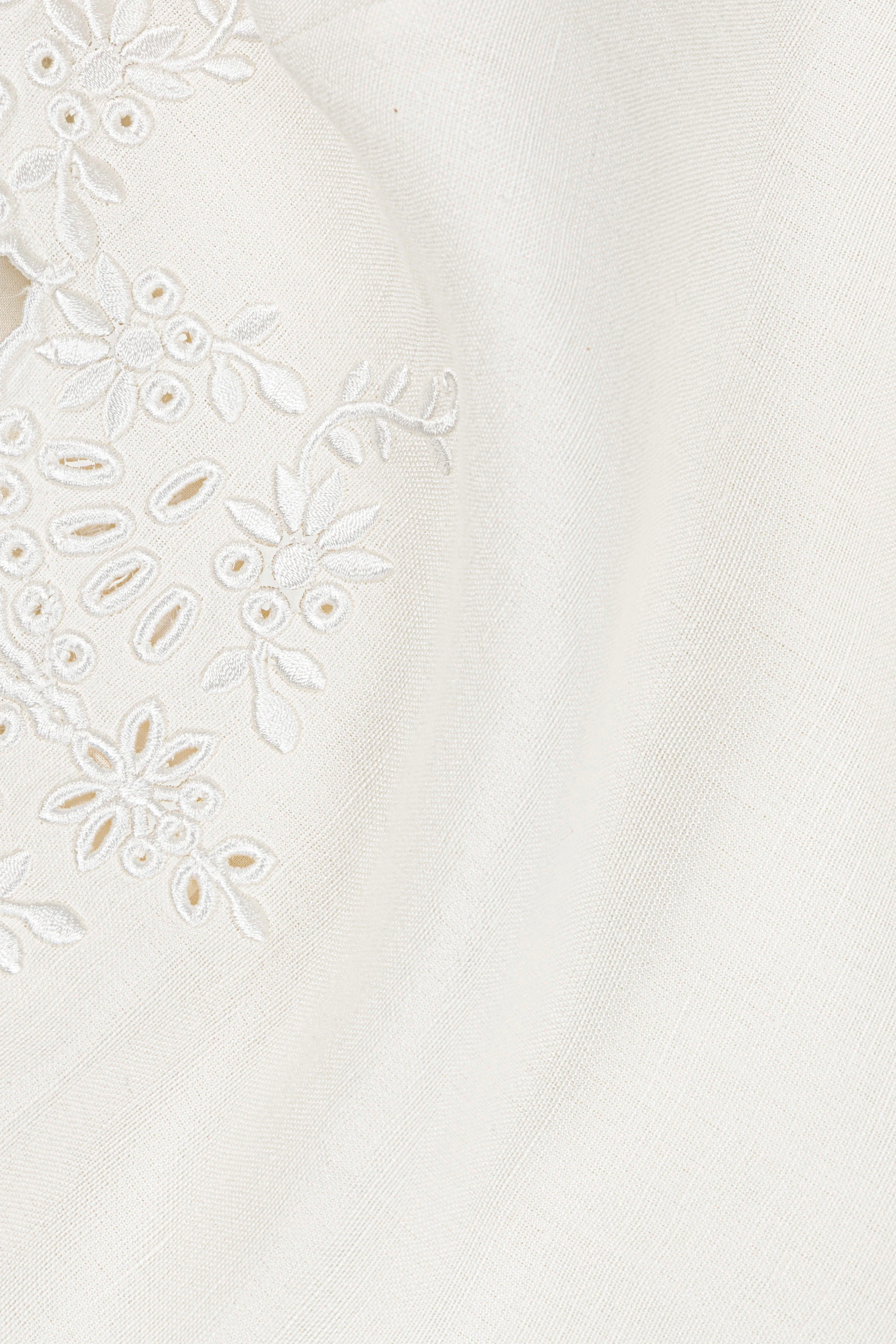 Gillian Embroidered Linen Midi Dress - Image 6