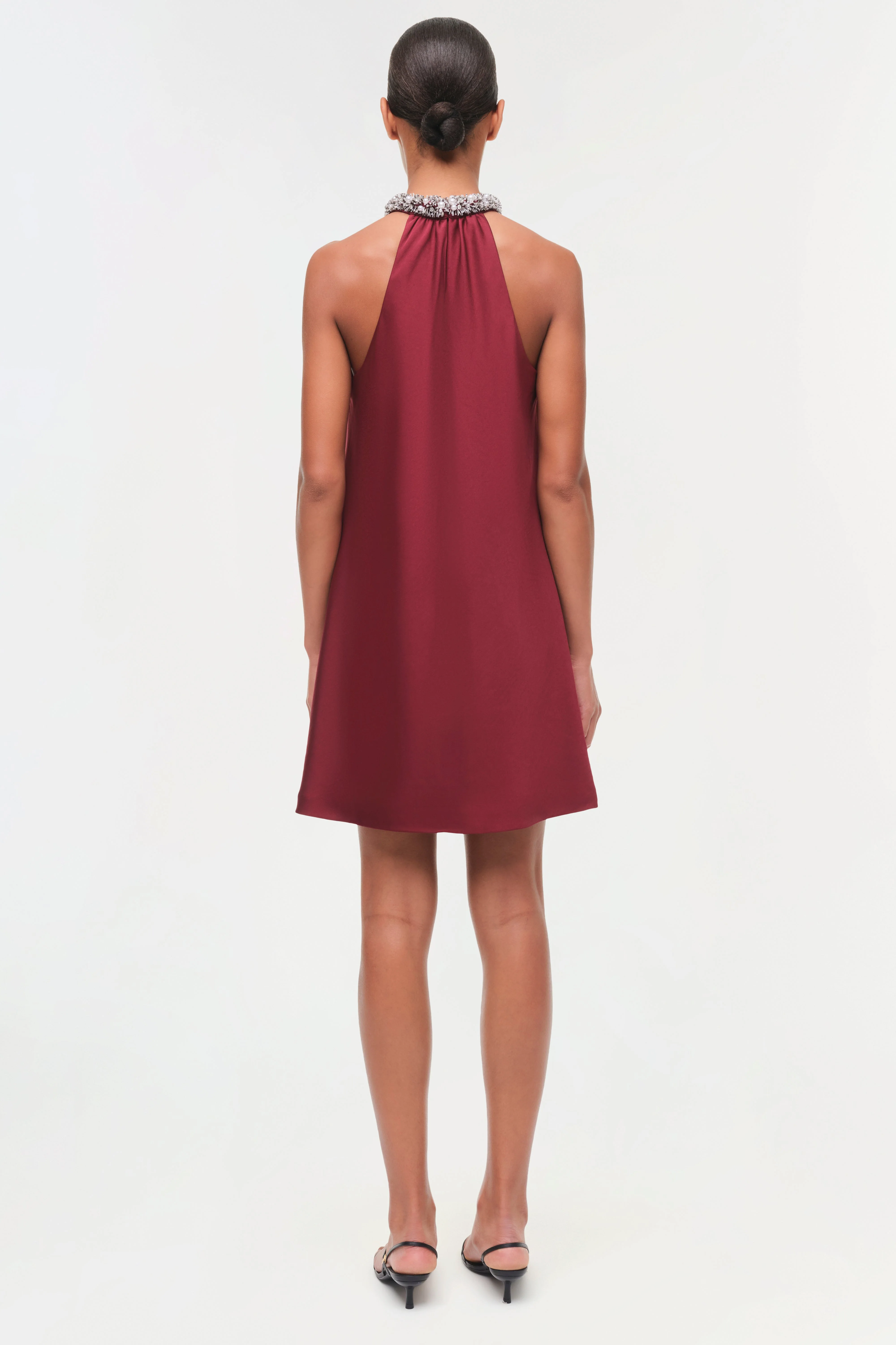 Hadleigh Satin Mini Dress - Image 4