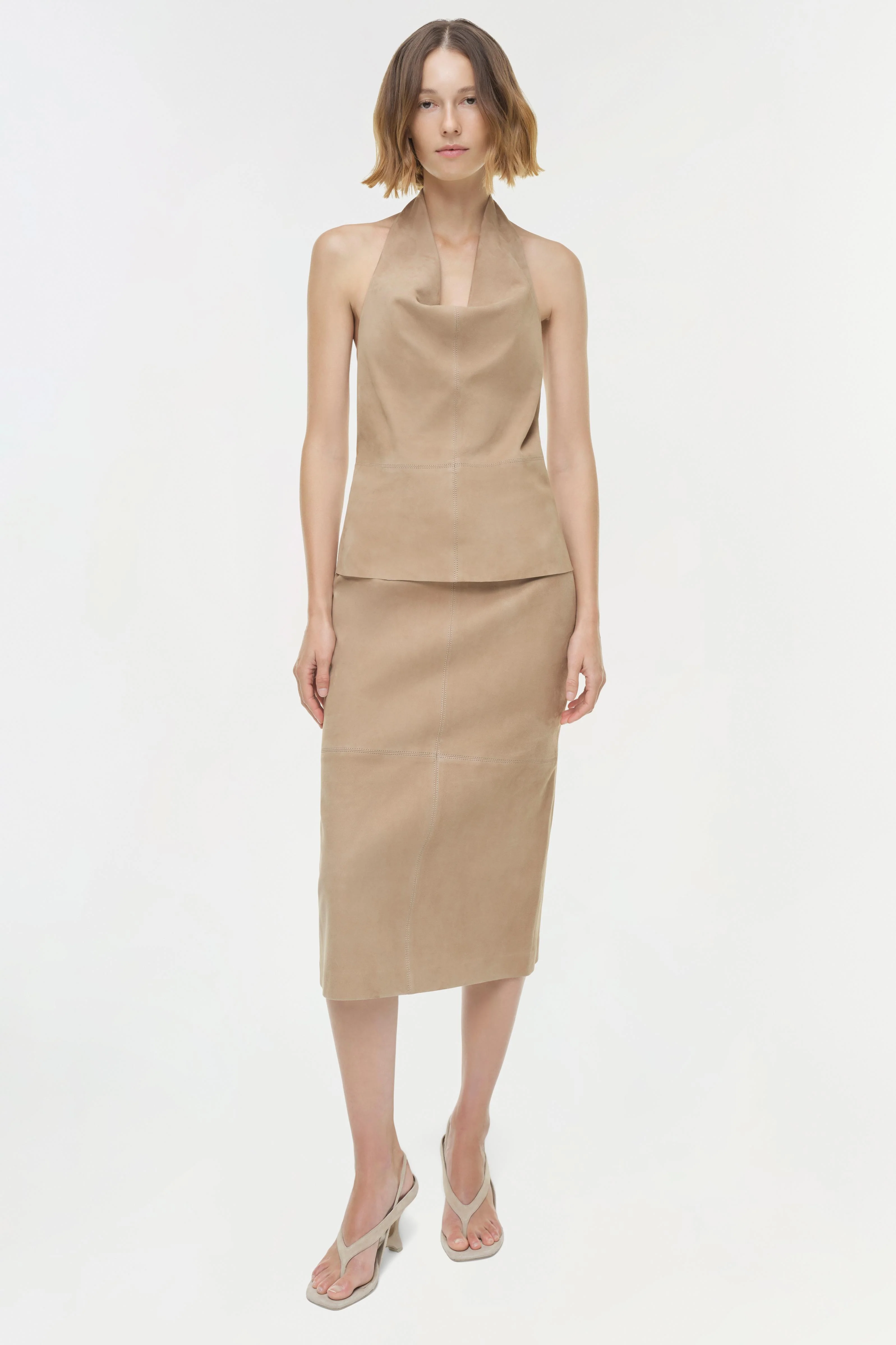 Harrison Suede Midi Skirt - Image 2