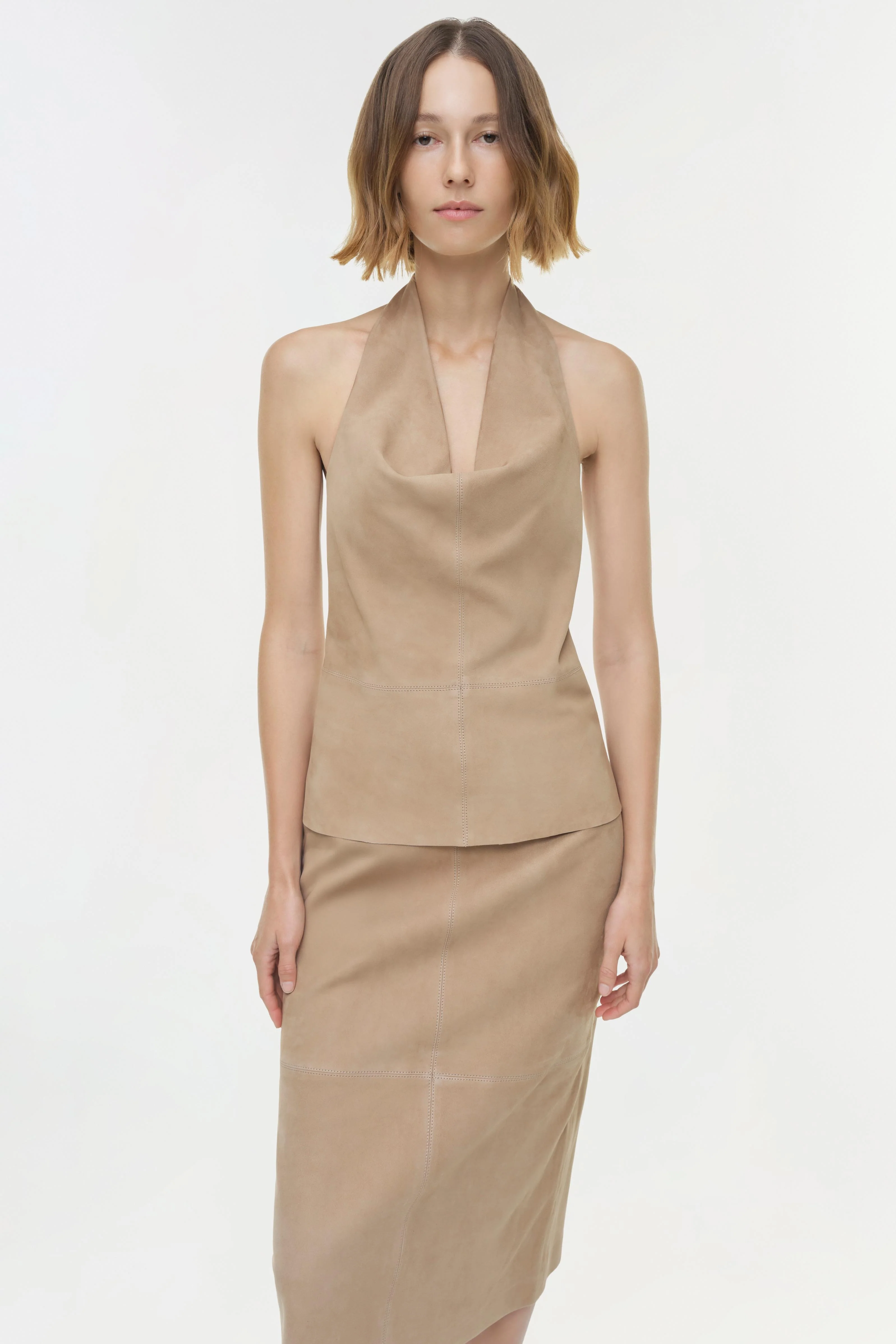 Harrison Suede Midi Skirt - Image 3