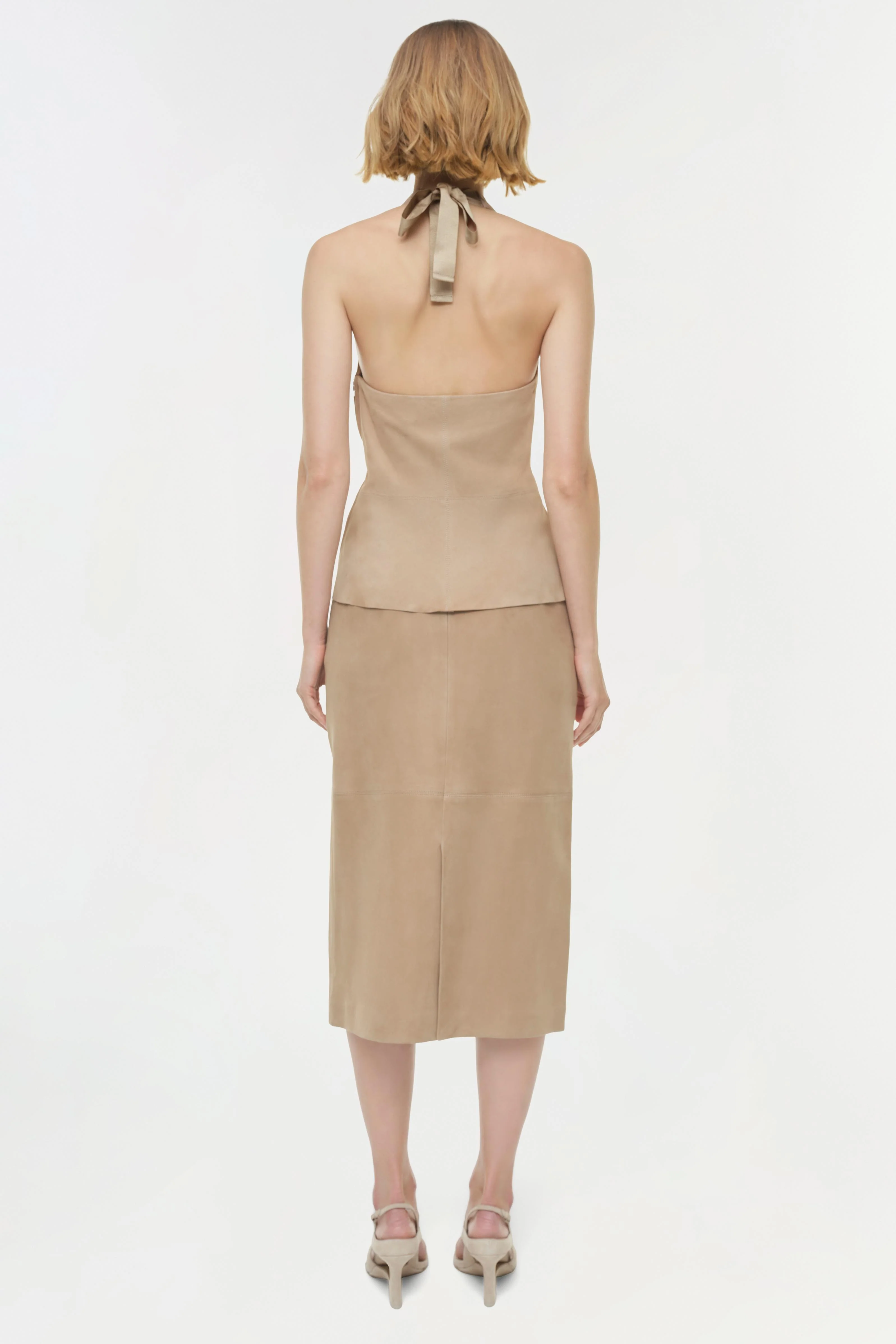 Harrison Suede Midi Skirt - Image 5