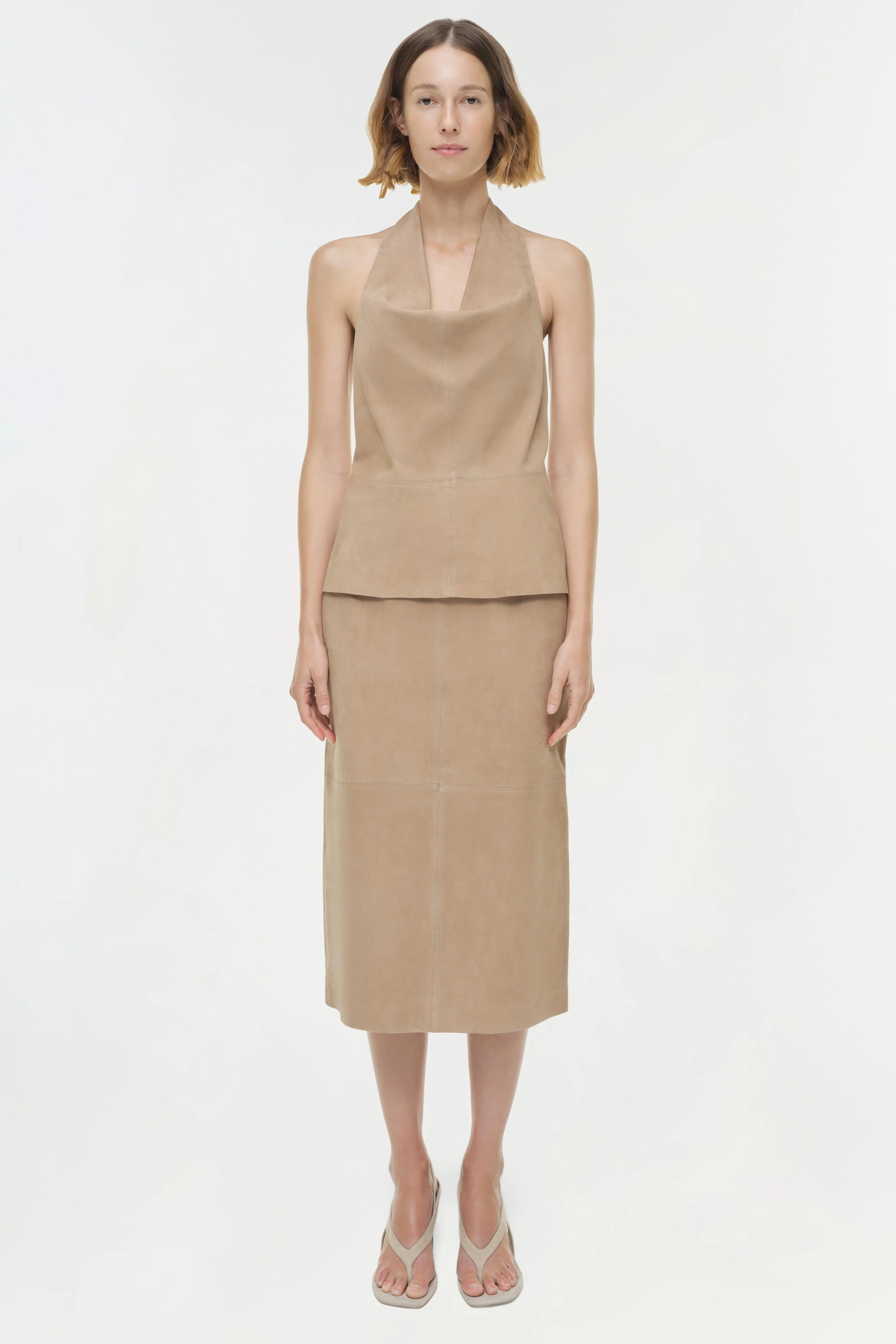 Harrison Suede Midi Skirt - Image 6
