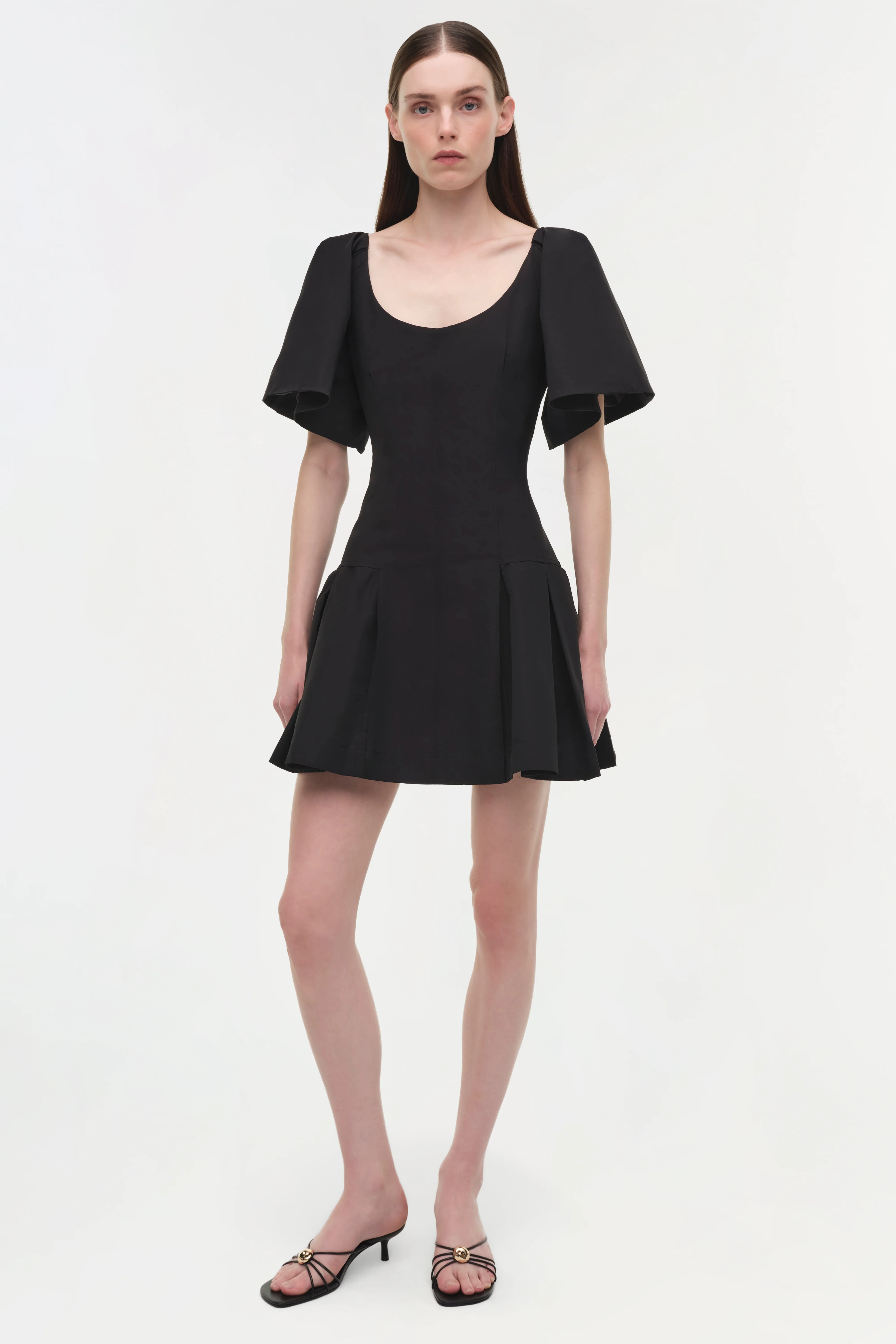 Hattie Cotton Faille Mini Dress - Image 2