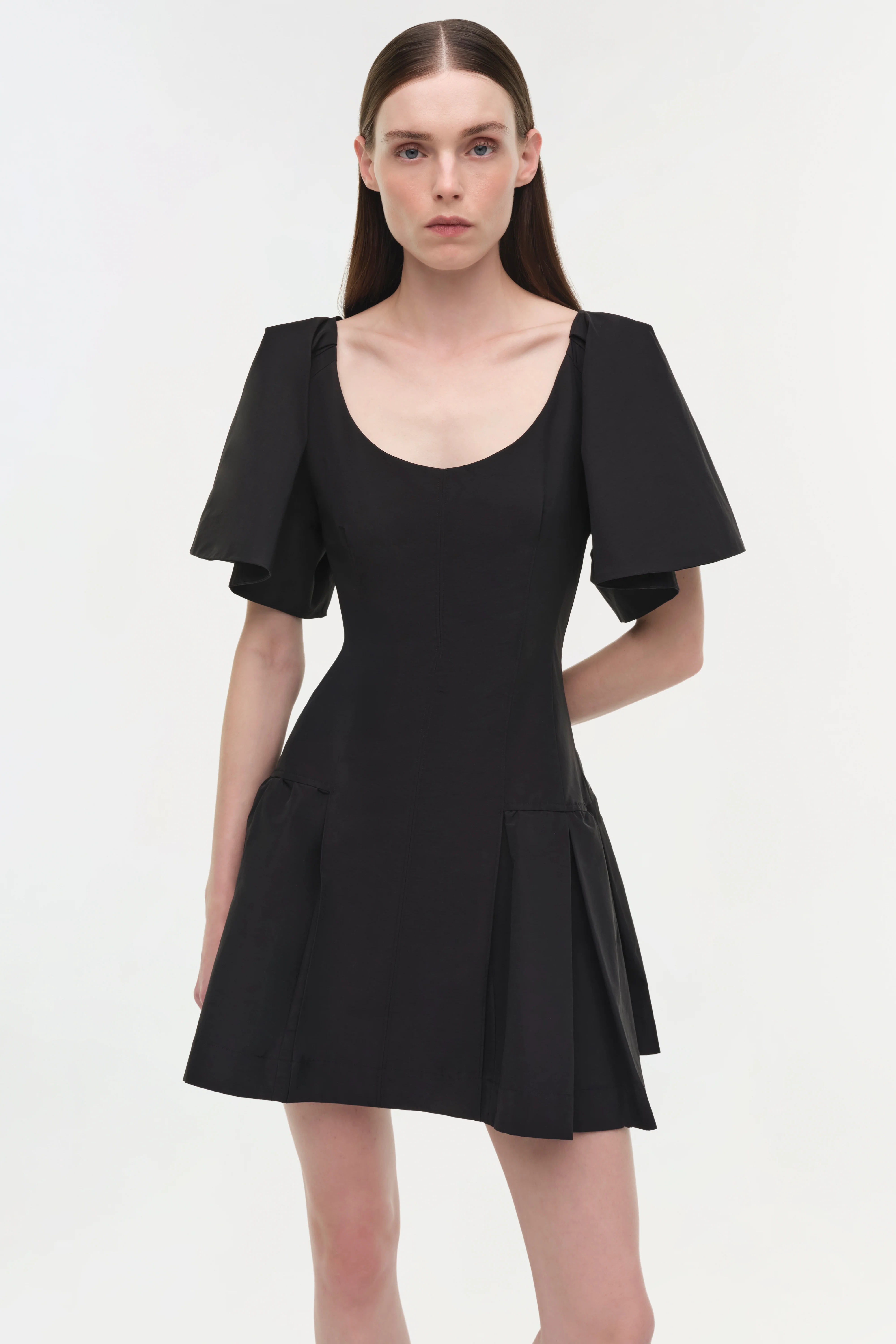 Hattie Cotton Faille Mini Dress - Image 3