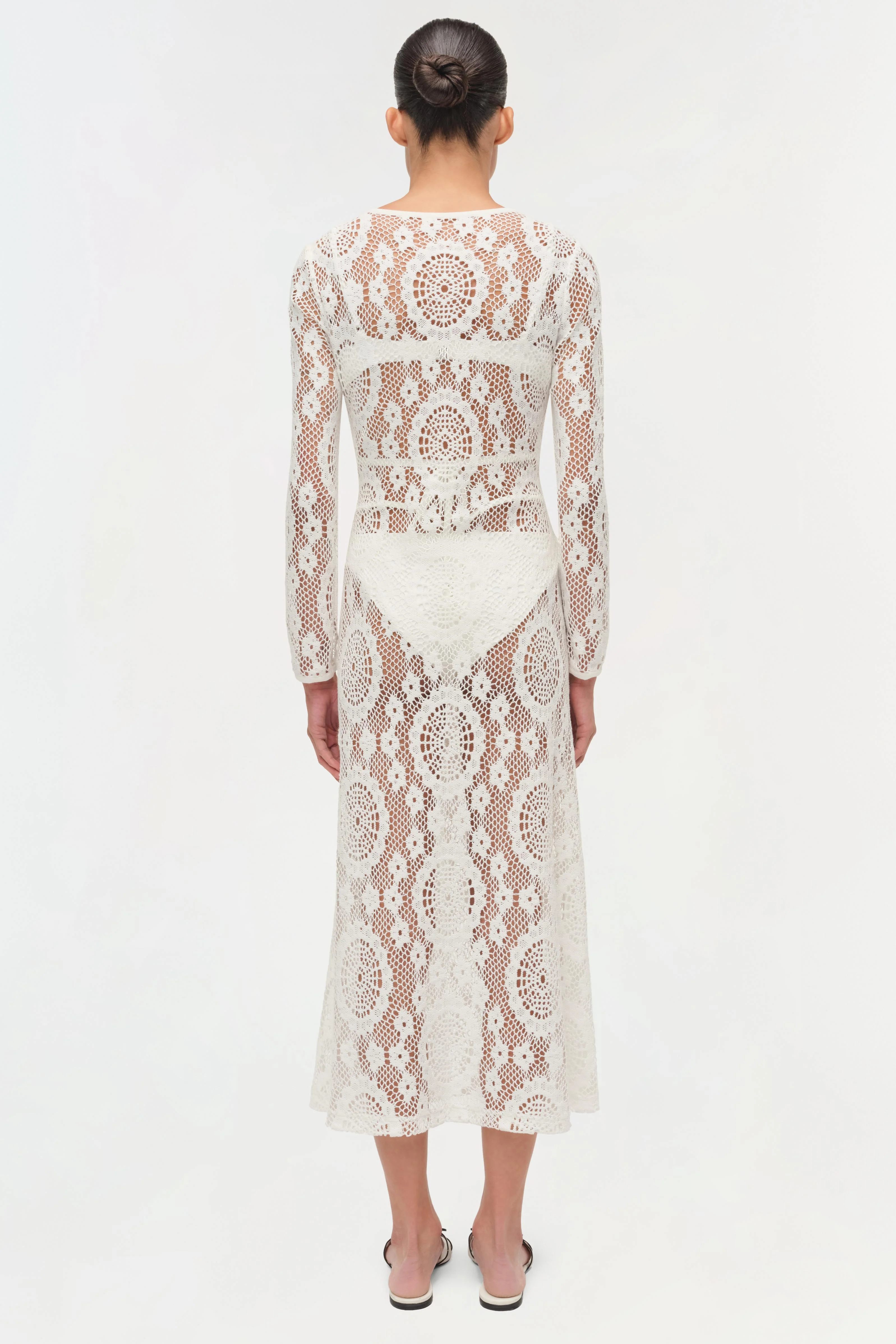 Hawthorne Lace Up Midi Dress - Image 5