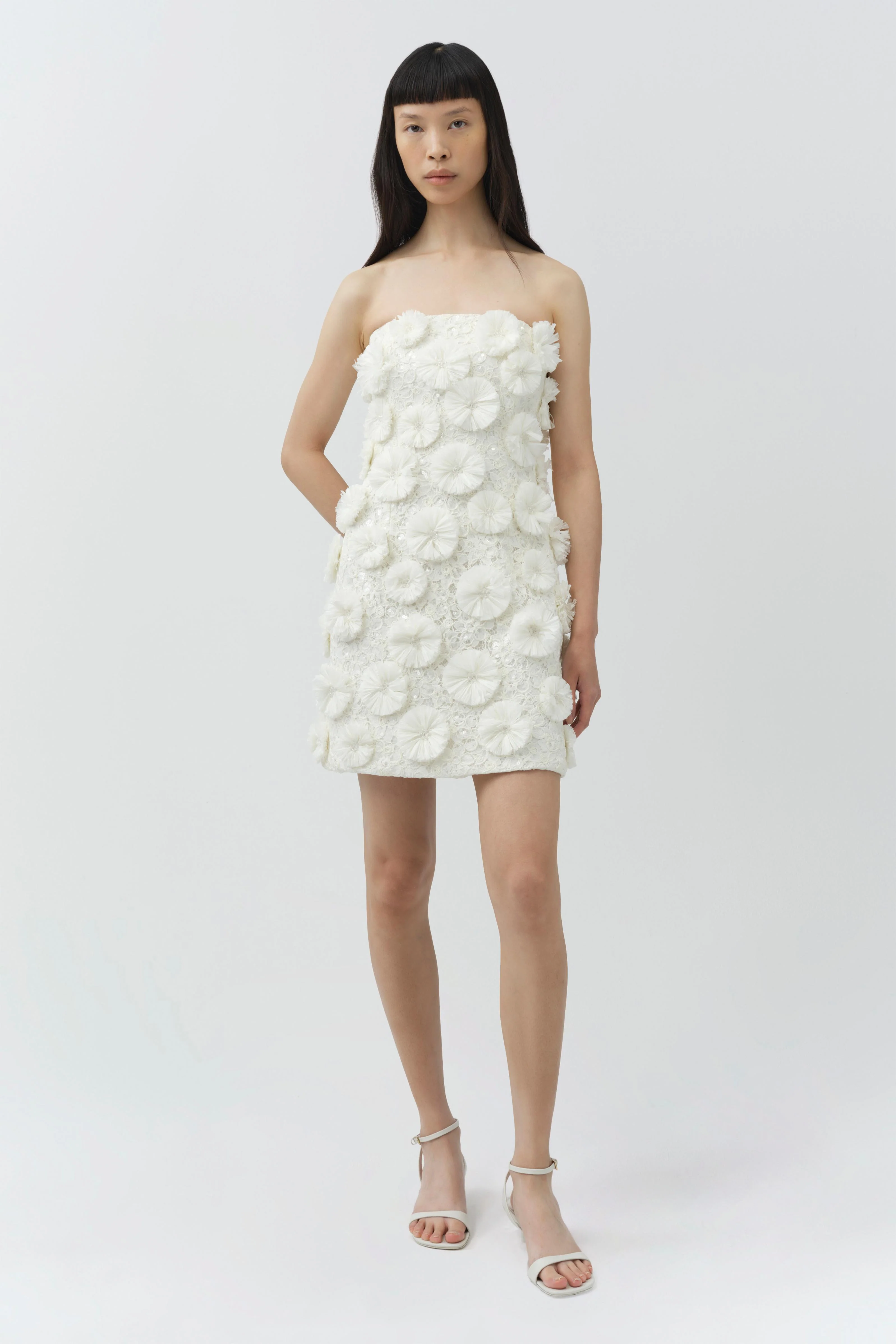 Holland Floral Raffia Bustier Mini Dress - Image 2