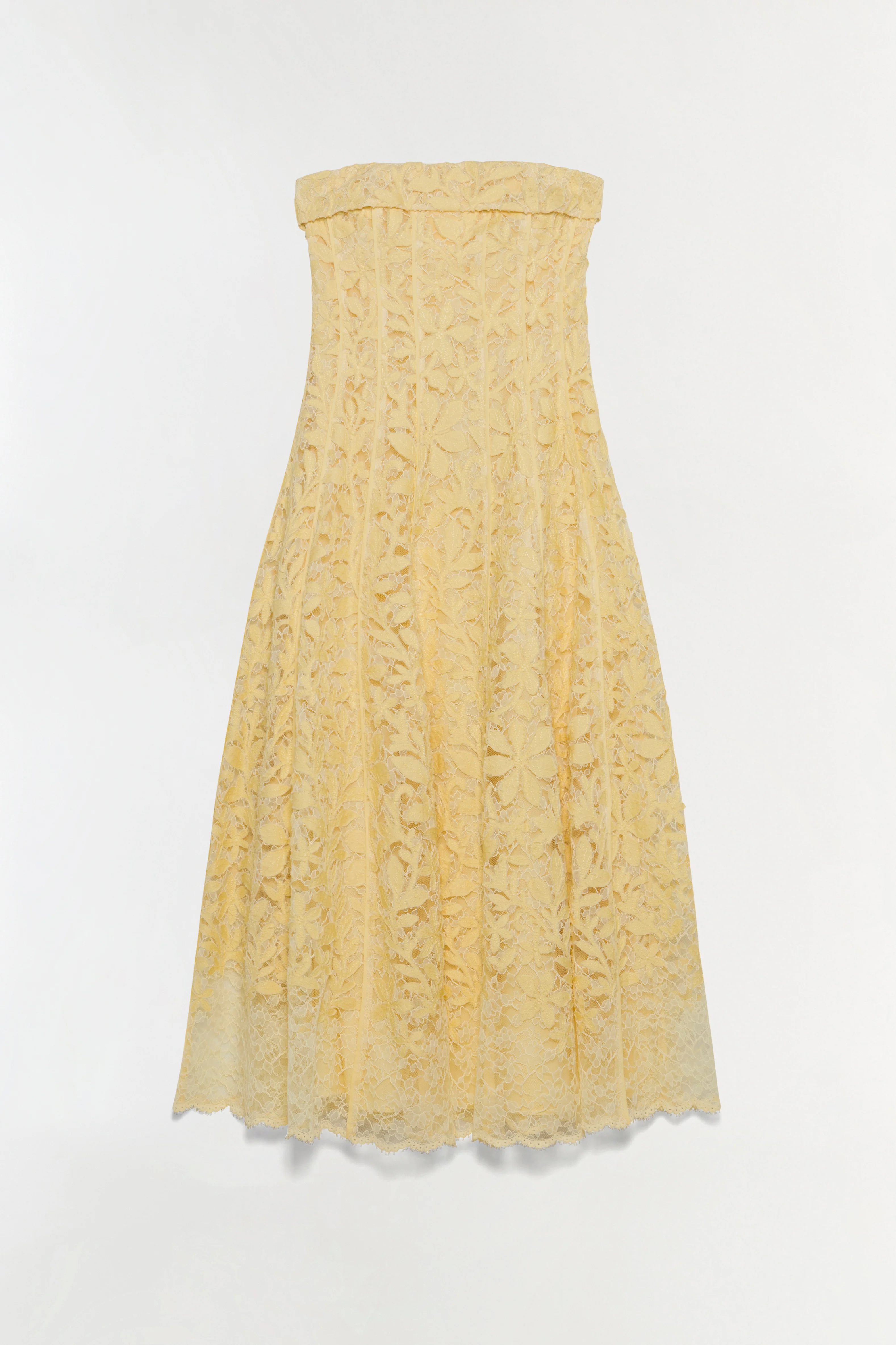 Imogen Lace Bustier Midi Dress
