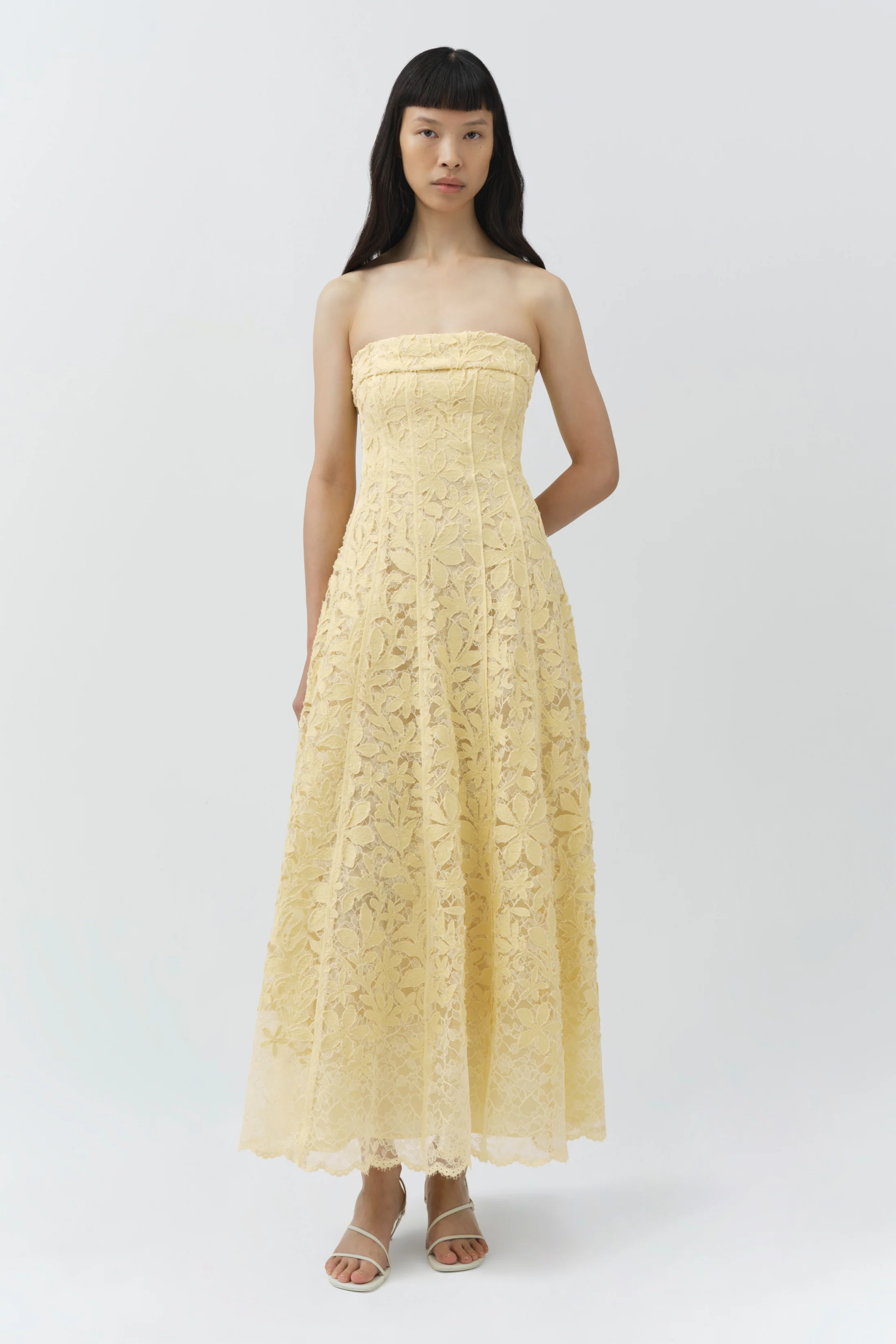 Imogen Lace Bustier Midi Dress - Image 2