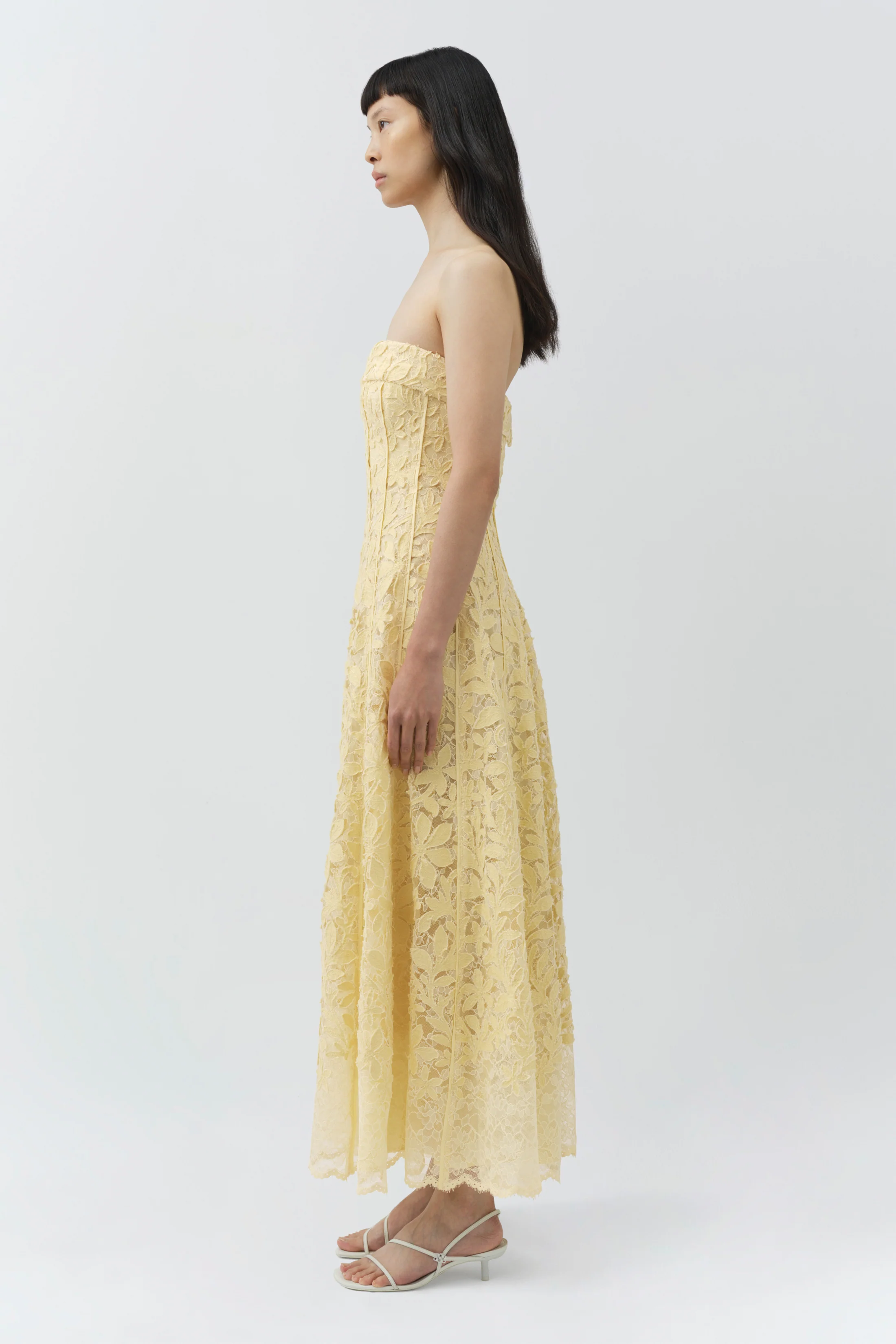Imogen Lace Bustier Midi Dress - Image 4