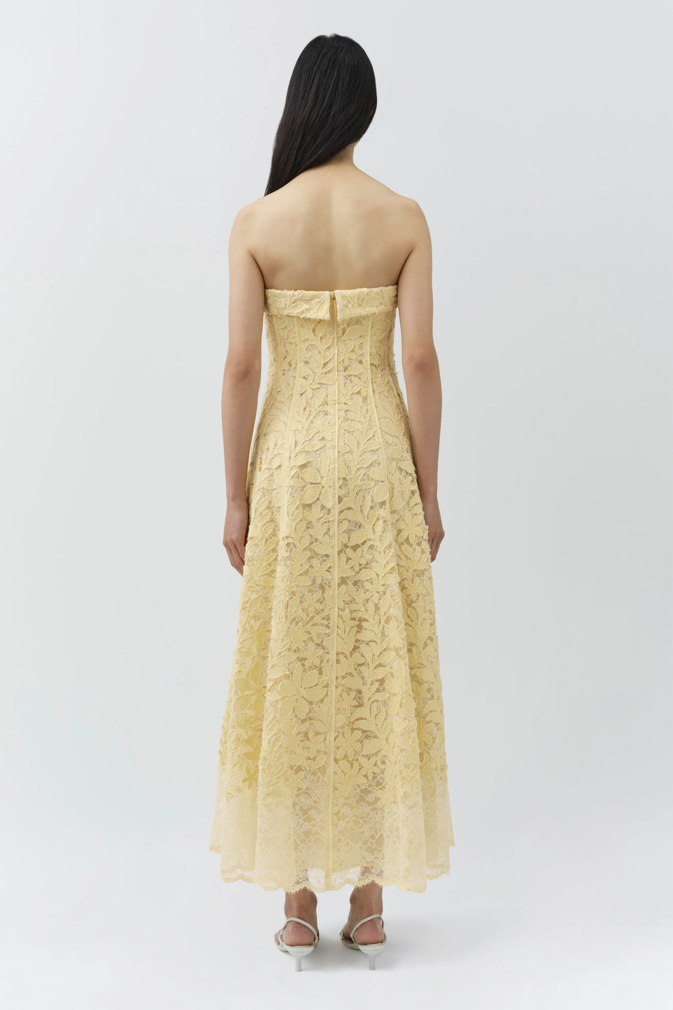 Imogen Lace Bustier Midi Dress - Image 5