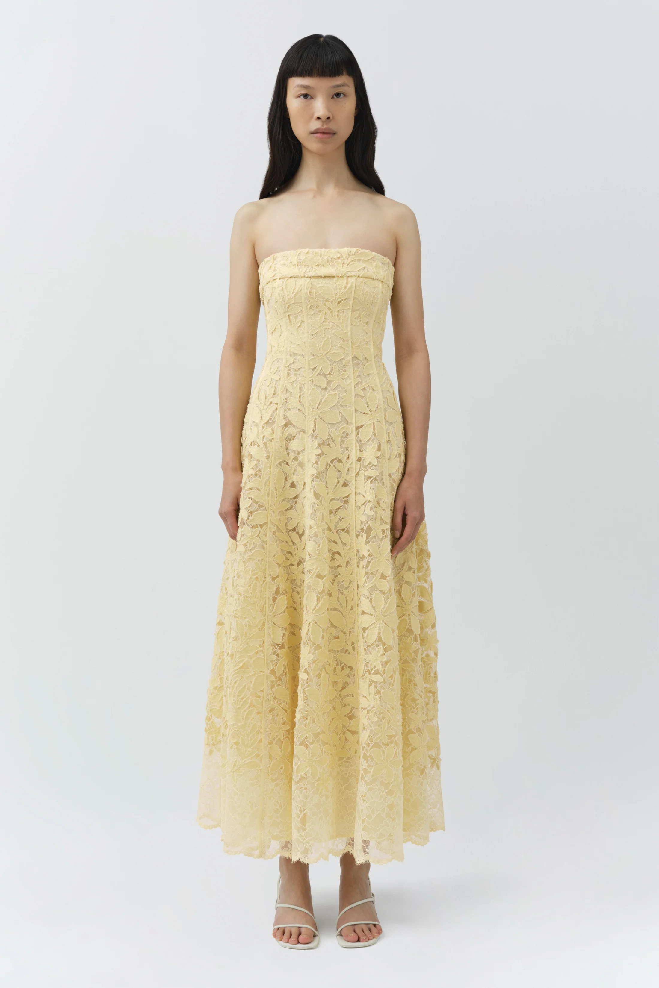 Imogen Lace Bustier Midi Dress - Image 6